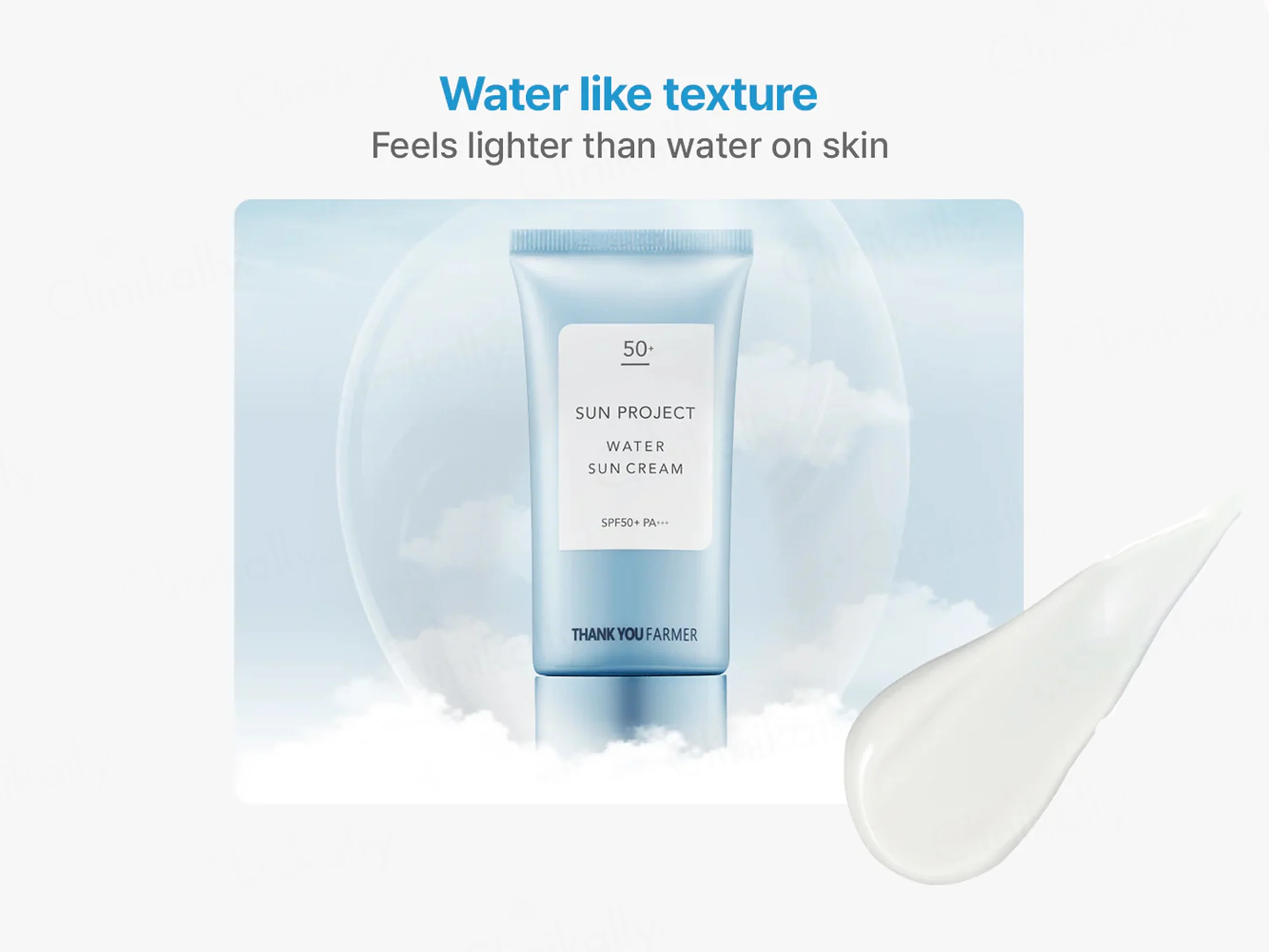 Thank You Farmer Sun Project Water Sun Cream Sunscreen SPF 50+ PA+++ - Image 3