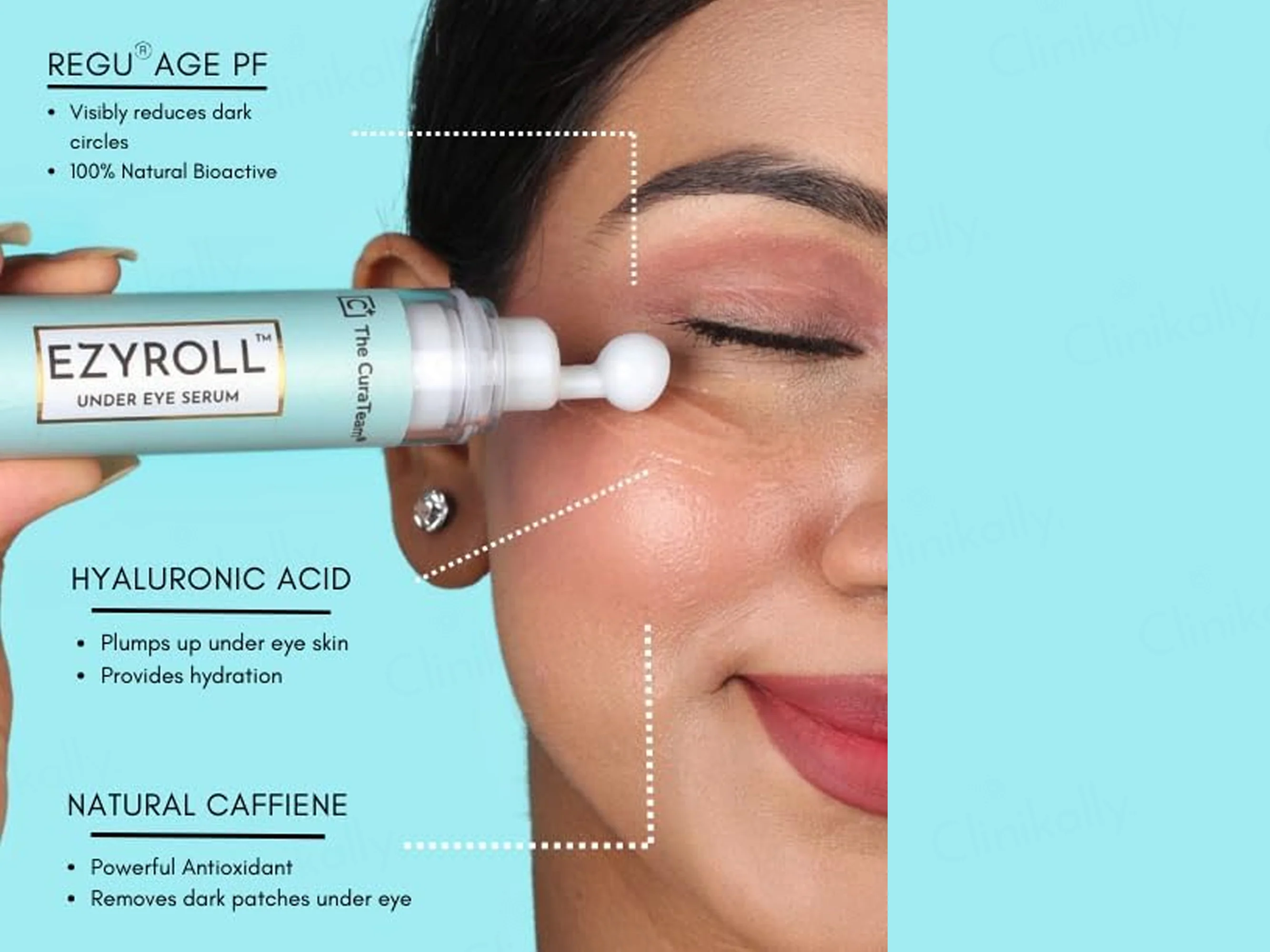 The CuraTeam Ezyroll Rejuvenating Under Eye Serum - Image 2