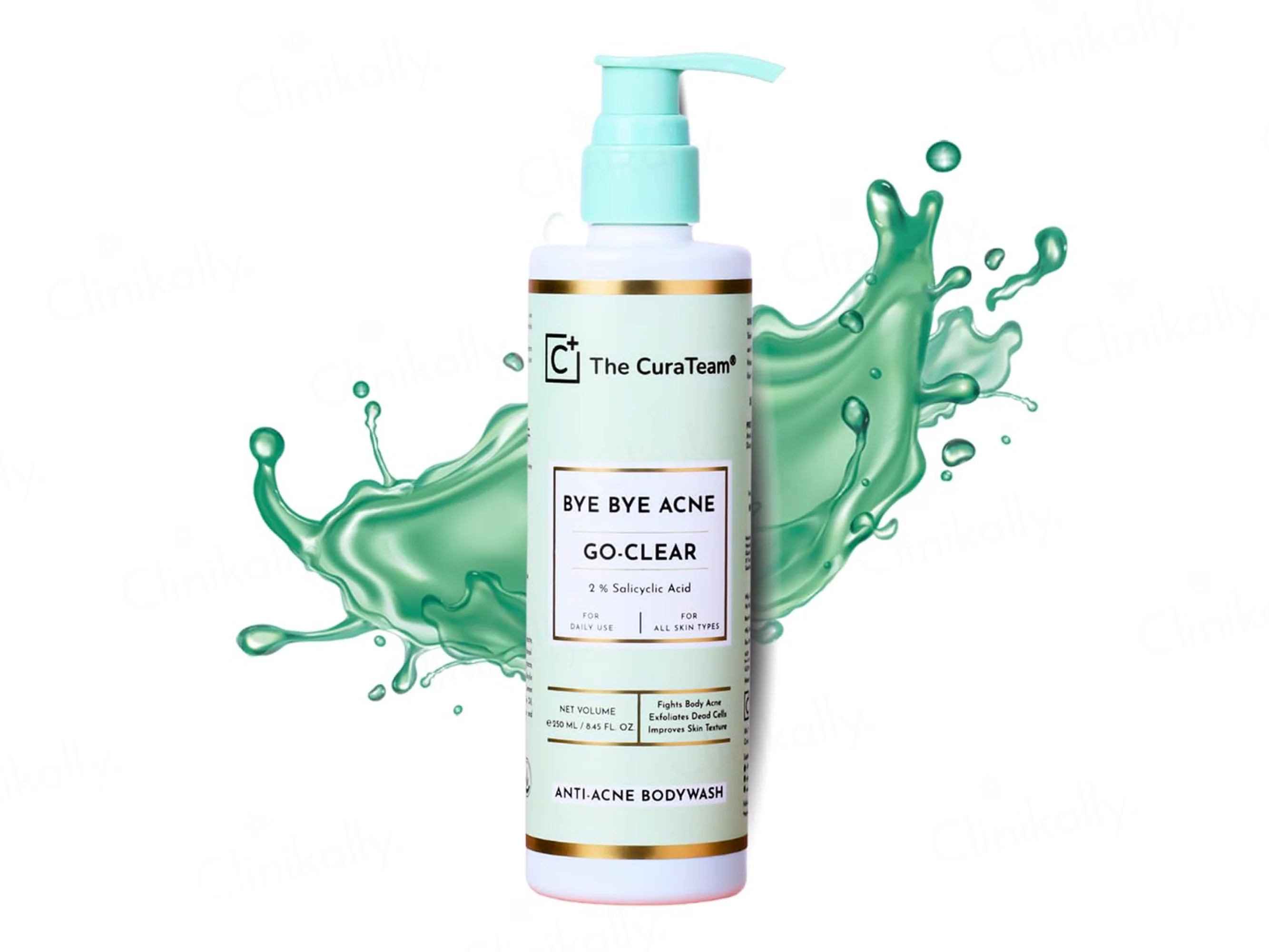The CuraTeam Go-Clear Bye Bye Acne 2% Salicylic Acid Anti-Acne Bodywash - Image 2