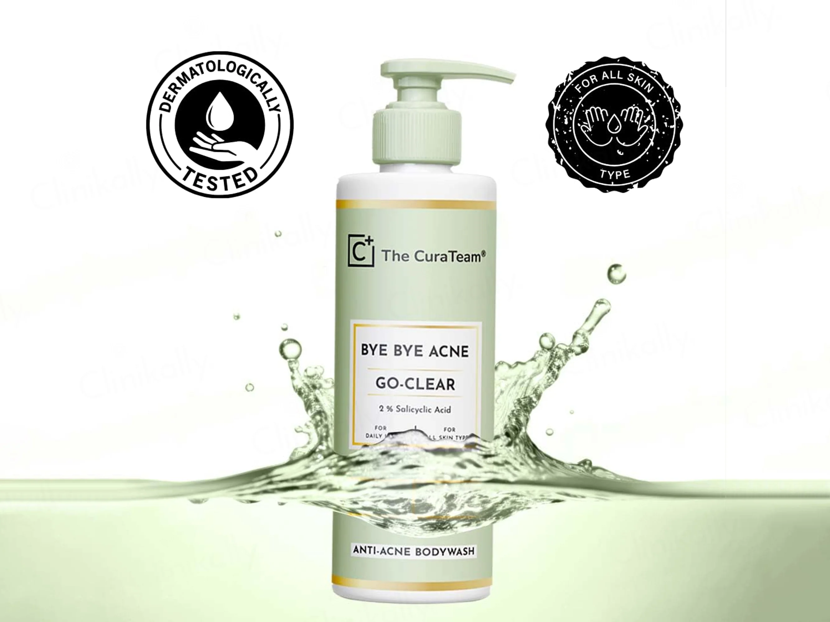 The CuraTeam Go-Clear Bye Bye Acne 2% Salicylic Acid Anti-Acne Bodywash - Image 7