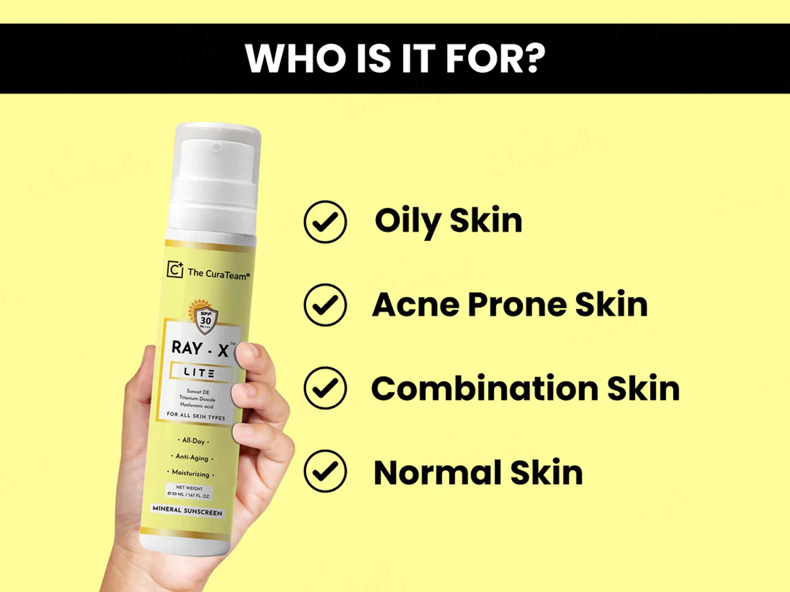 The CuraTeam Ray-X Lite Mineral Sunscreen Gel SPF 30 PA+++ - Image 3