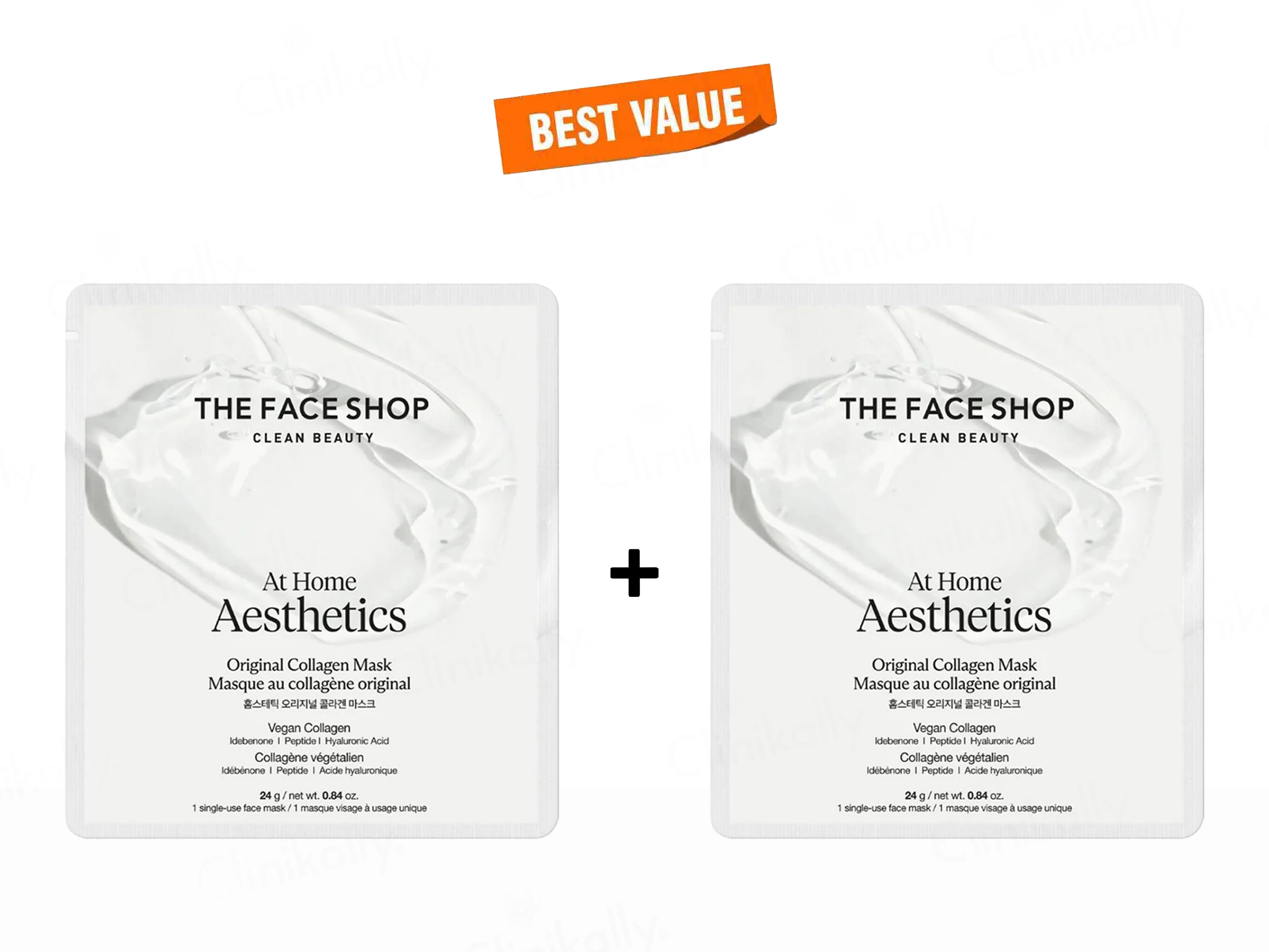 The Face Shop At Home Aesthetics Original Vegan Collagen Face Sheet Mask - Image 9