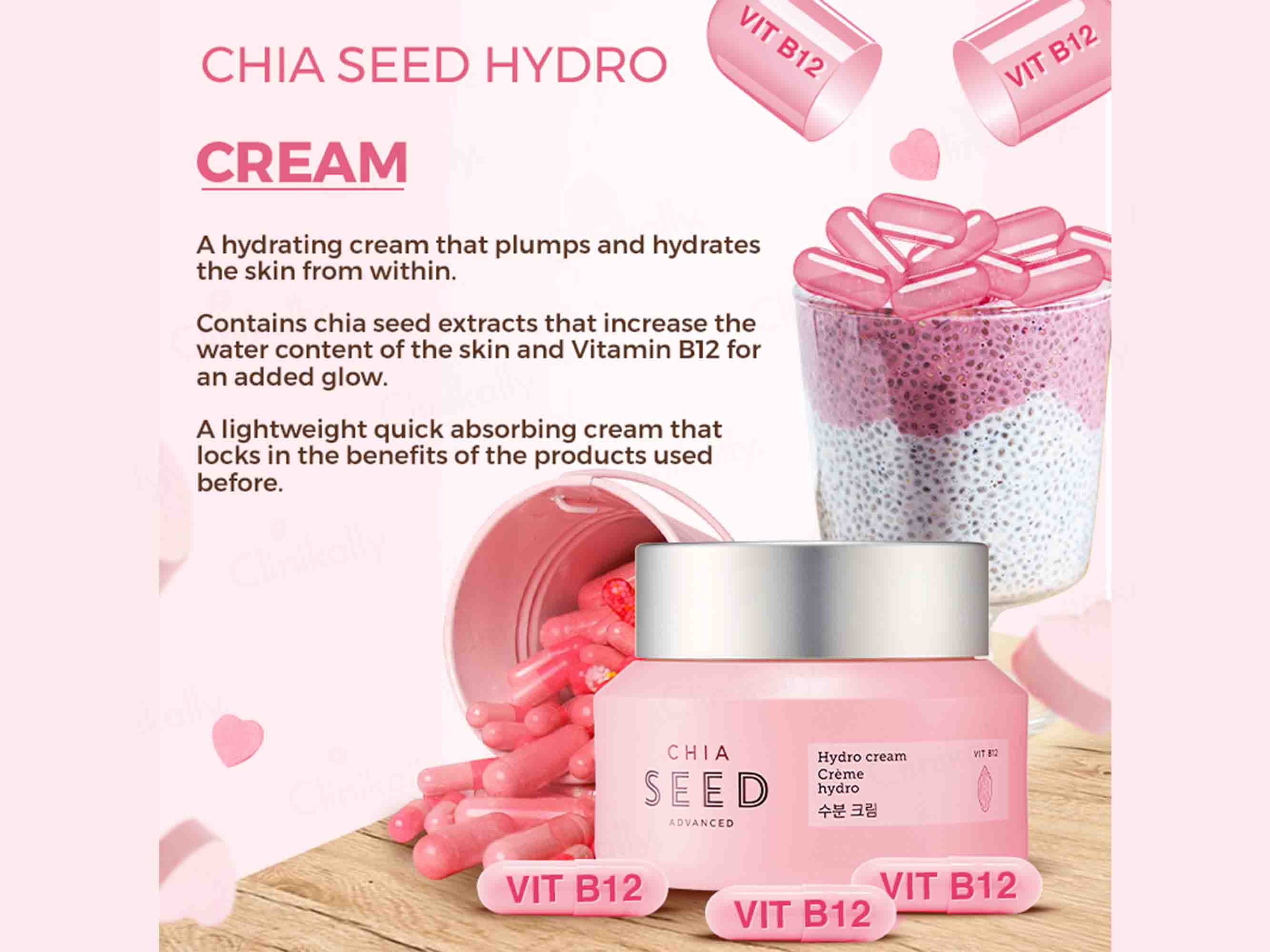 The Face Shop Chia Seed Advanced Hydro Cream - Image 2