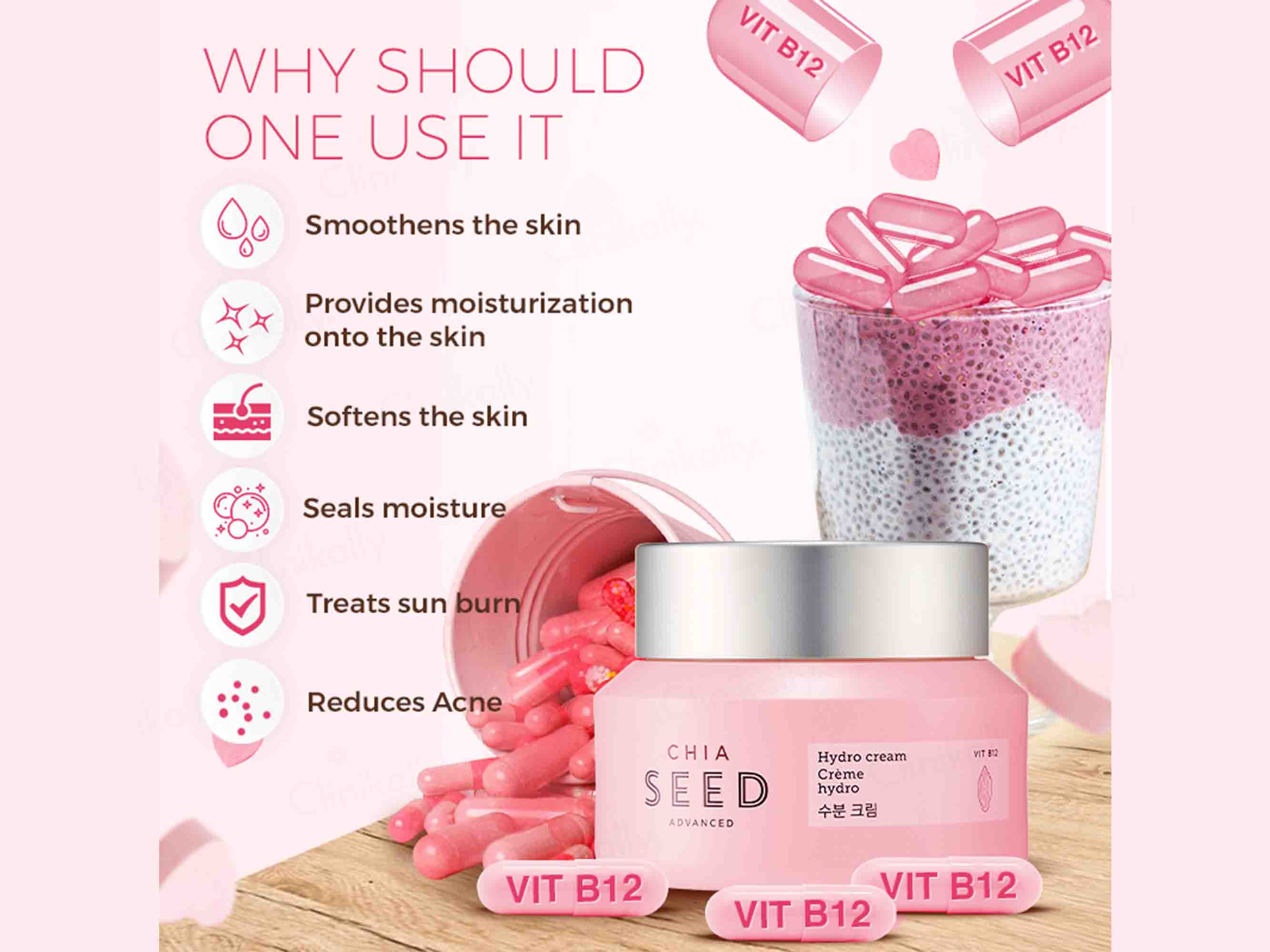 The Face Shop Chia Seed Advanced Hydro Cream - Image 4