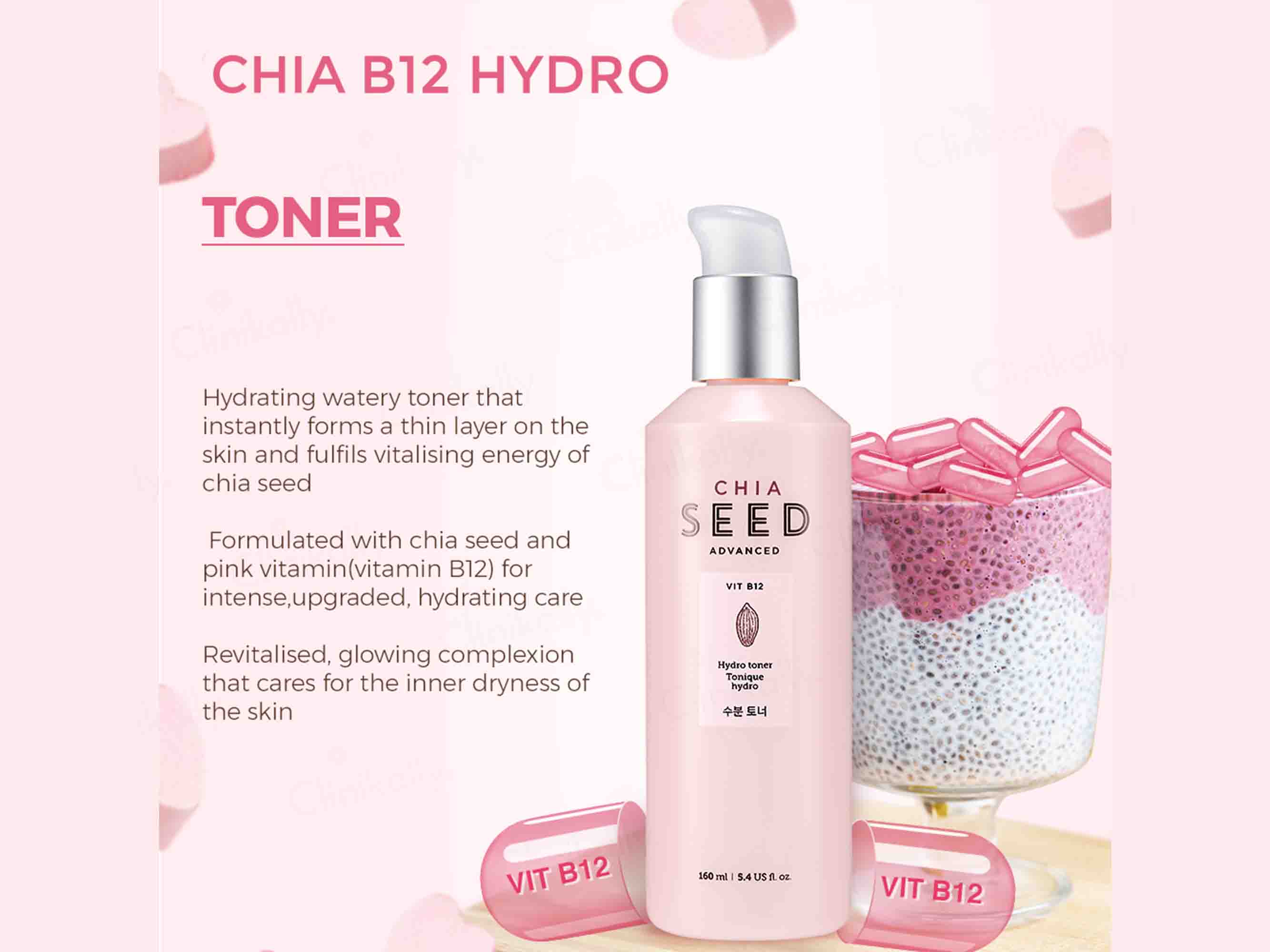 The Face Shop Chia Seed Advanced Hydro Toner - Image 2