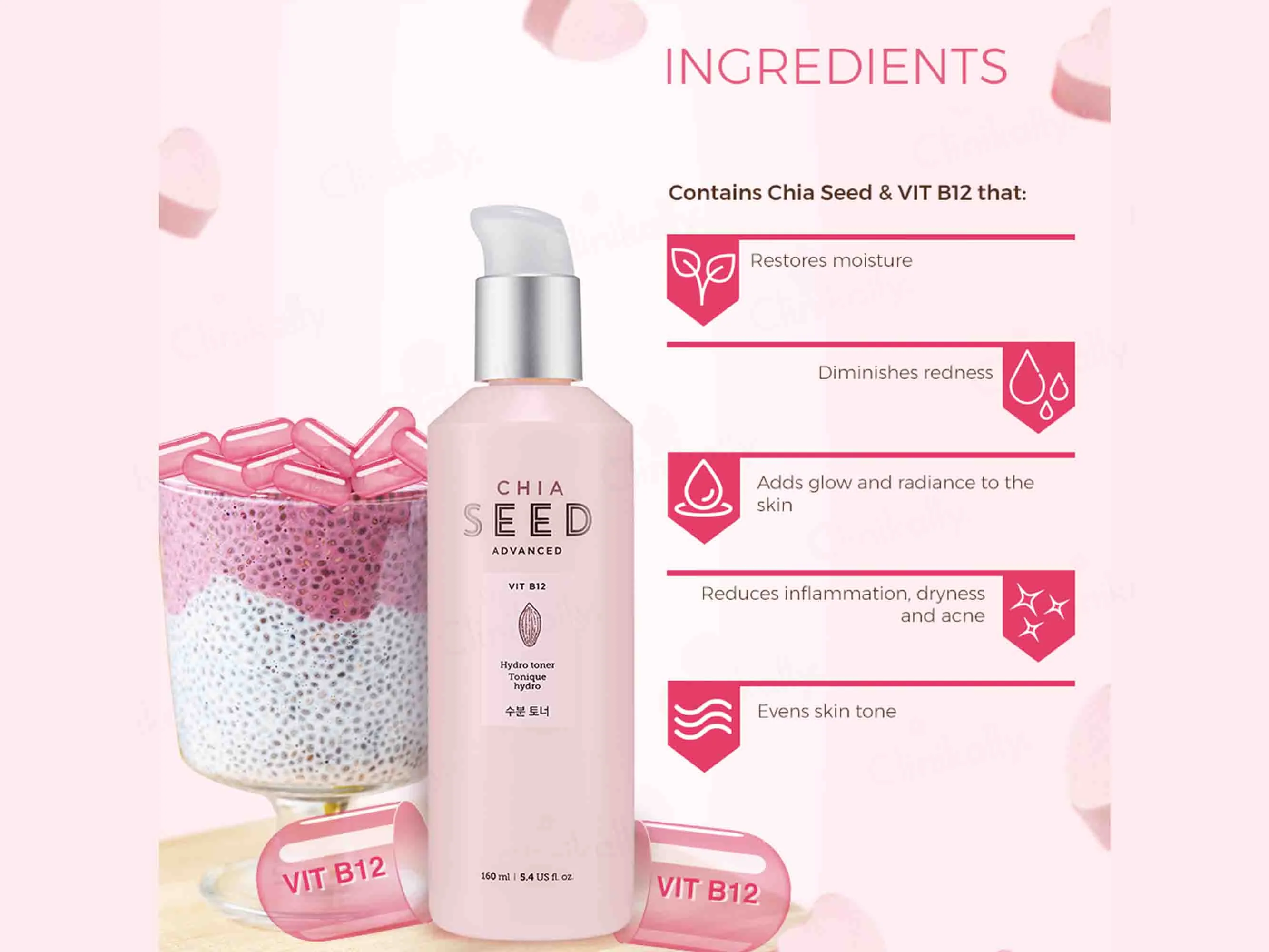 The Face Shop Chia Seed Advanced Hydro Toner - Image 3