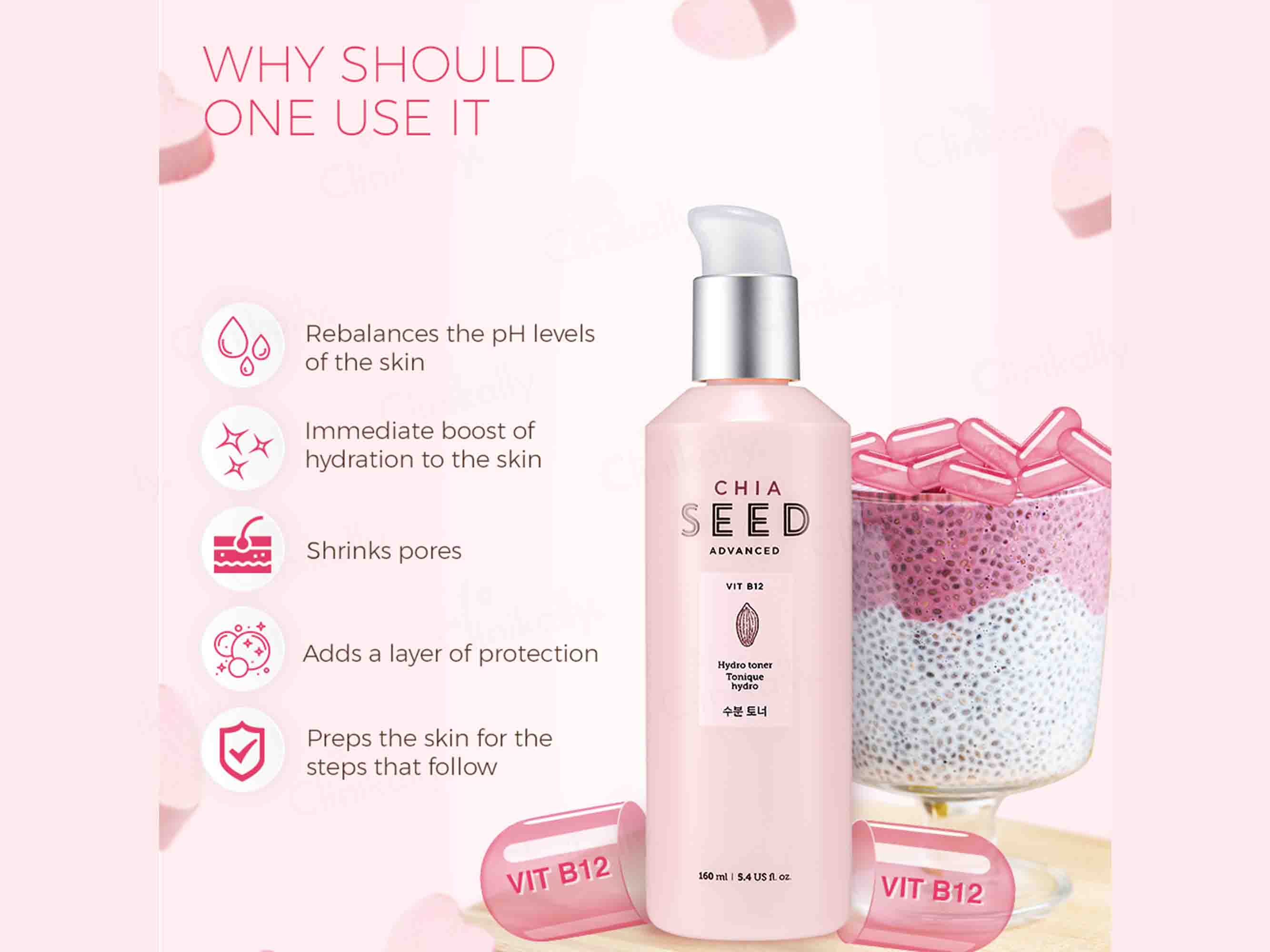 The Face Shop Chia Seed Advanced Hydro Toner - Image 4