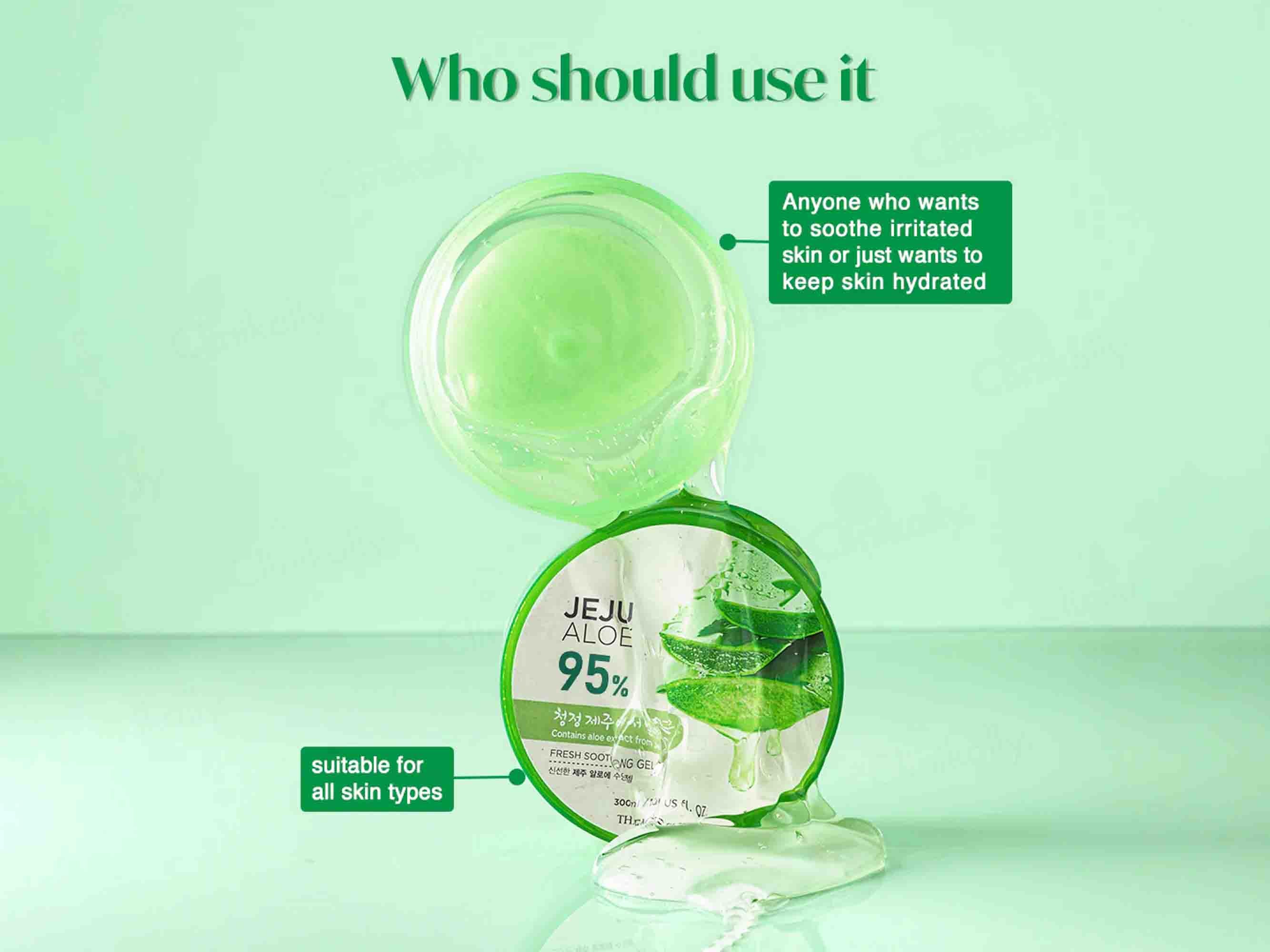 The Face Shop Jeju Aloe Fresh Soothing Gel - Image 6