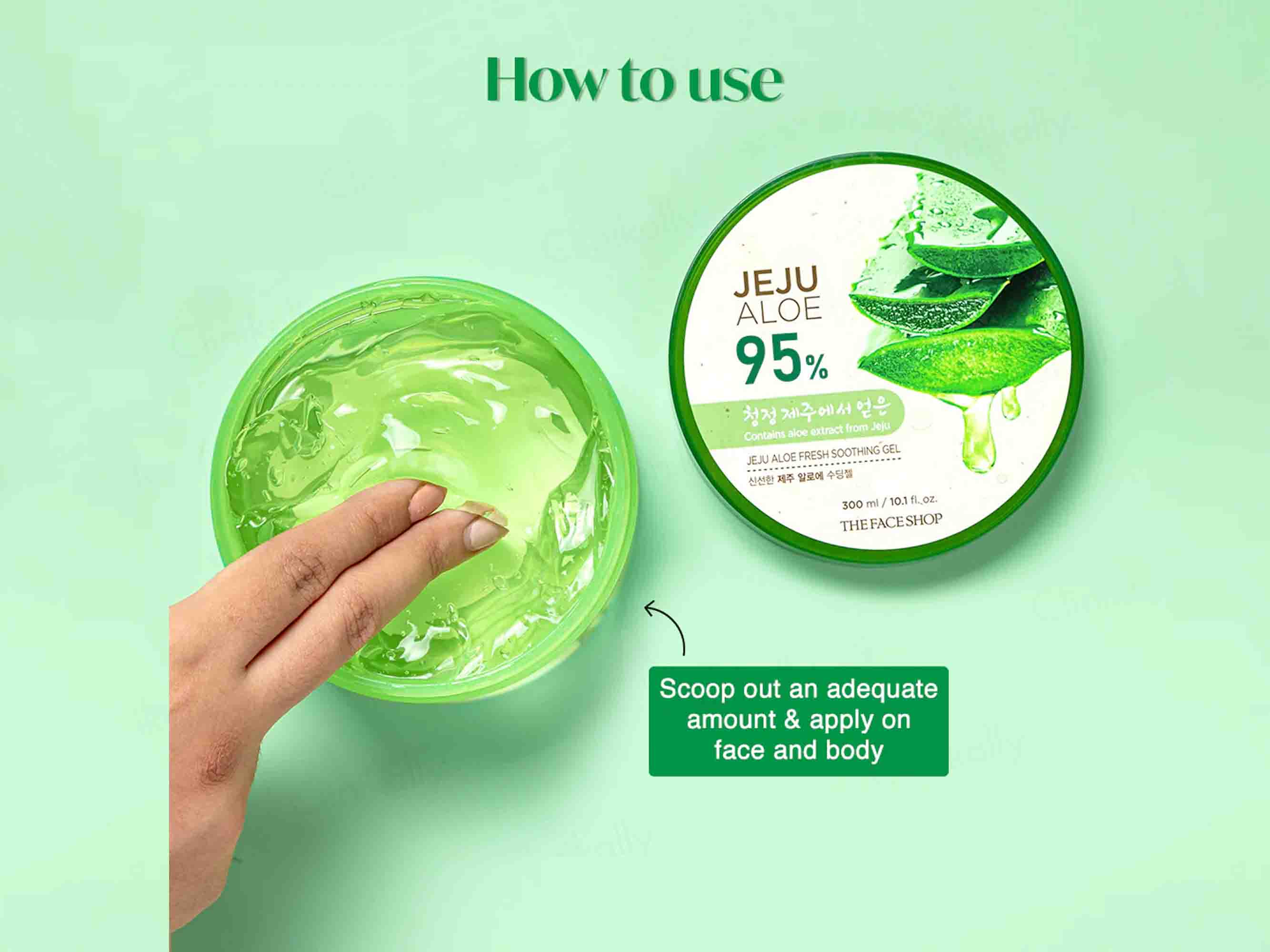 The Face Shop Jeju Aloe Fresh Soothing Gel - Image 7