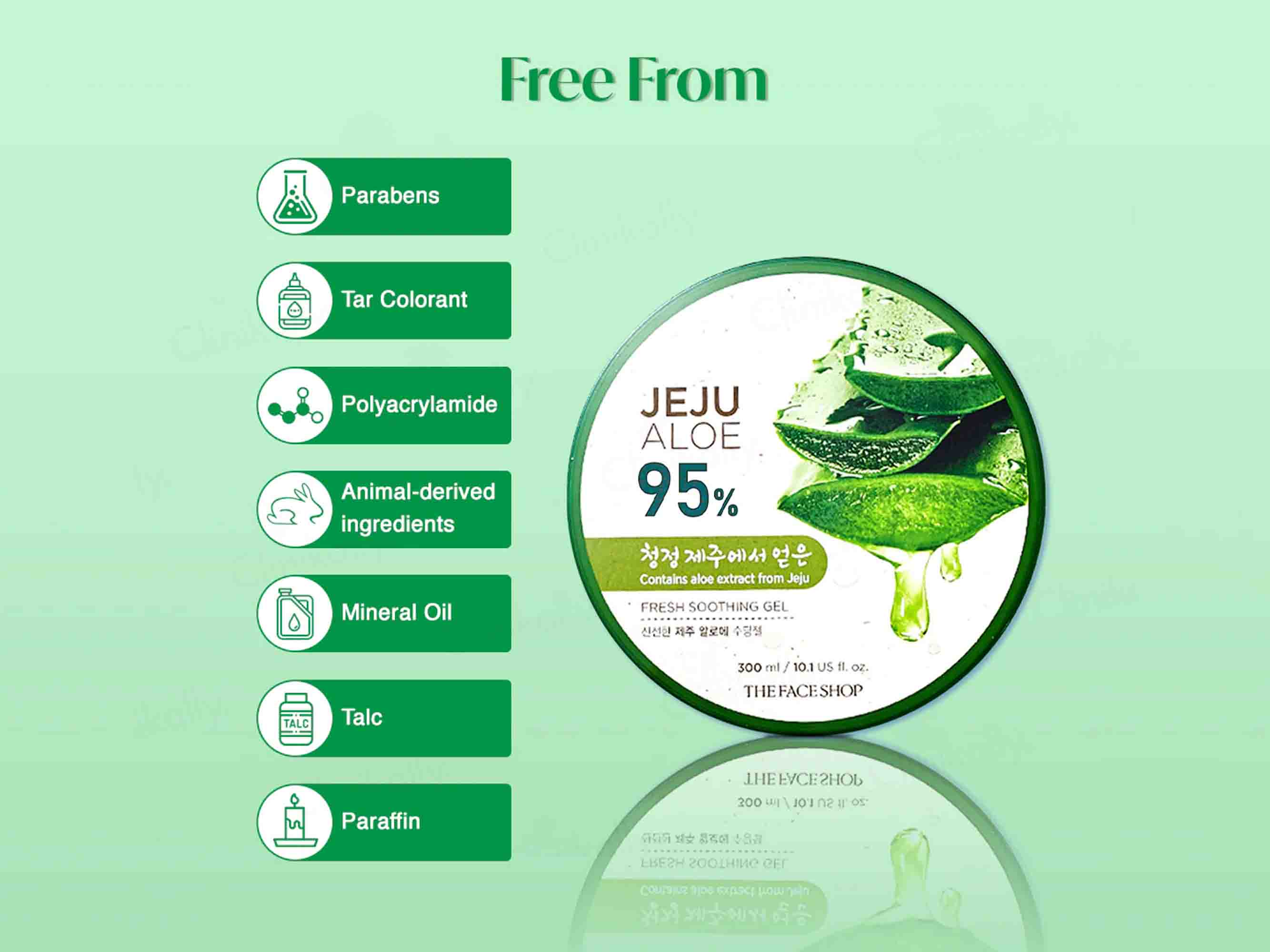 The Face Shop Jeju Aloe Fresh Soothing Gel - Image 8