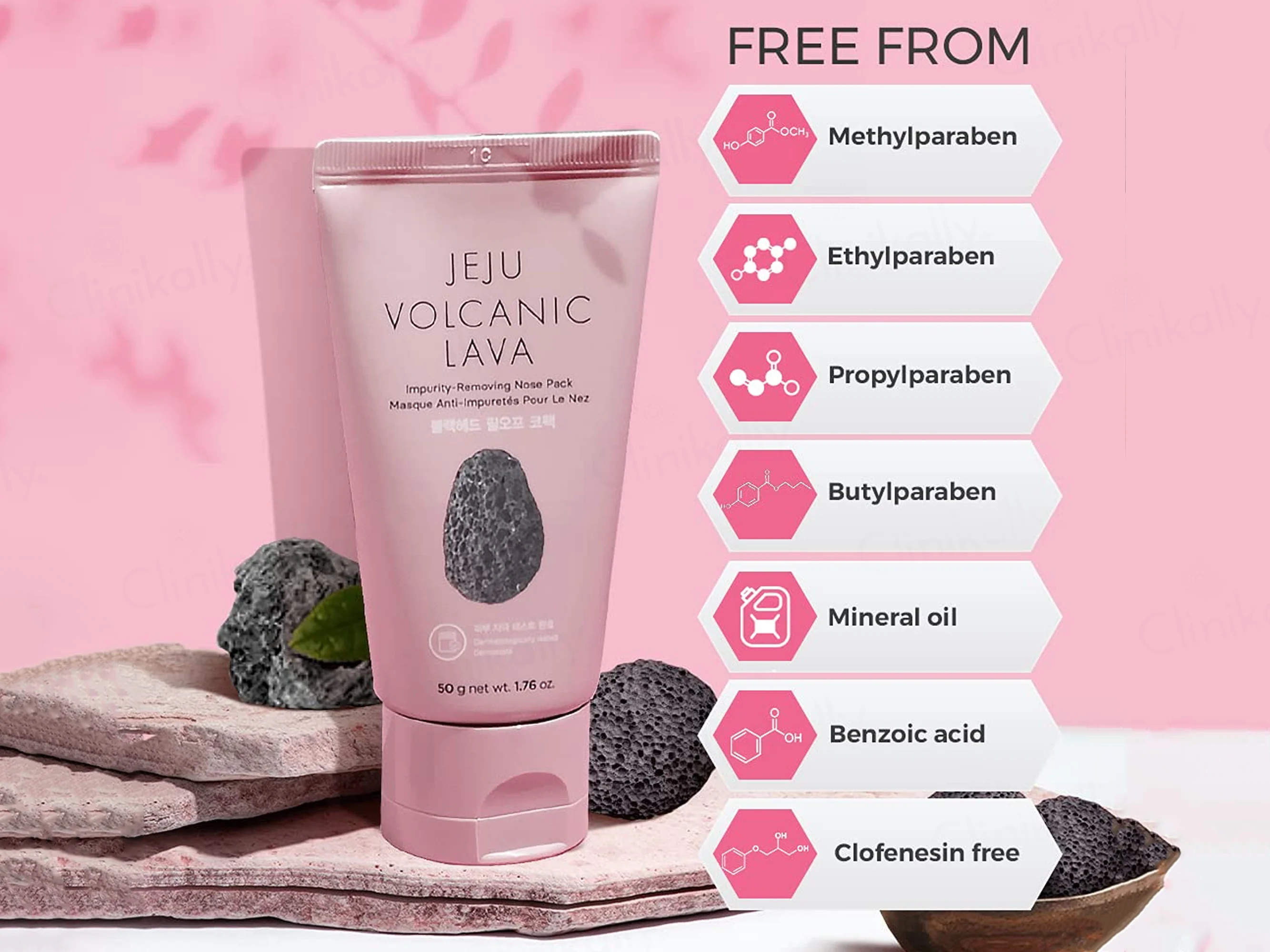The Face Shop Jeju Volcanic Lava Impurity Removing Nose Pack - Image 2