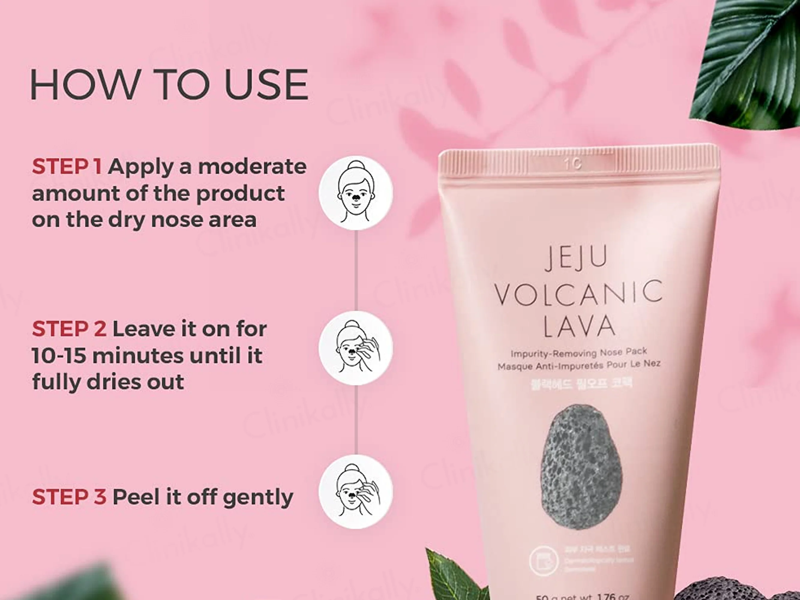 The Face Shop Jeju Volcanic Lava Impurity Removing Nose Pack - Image 3