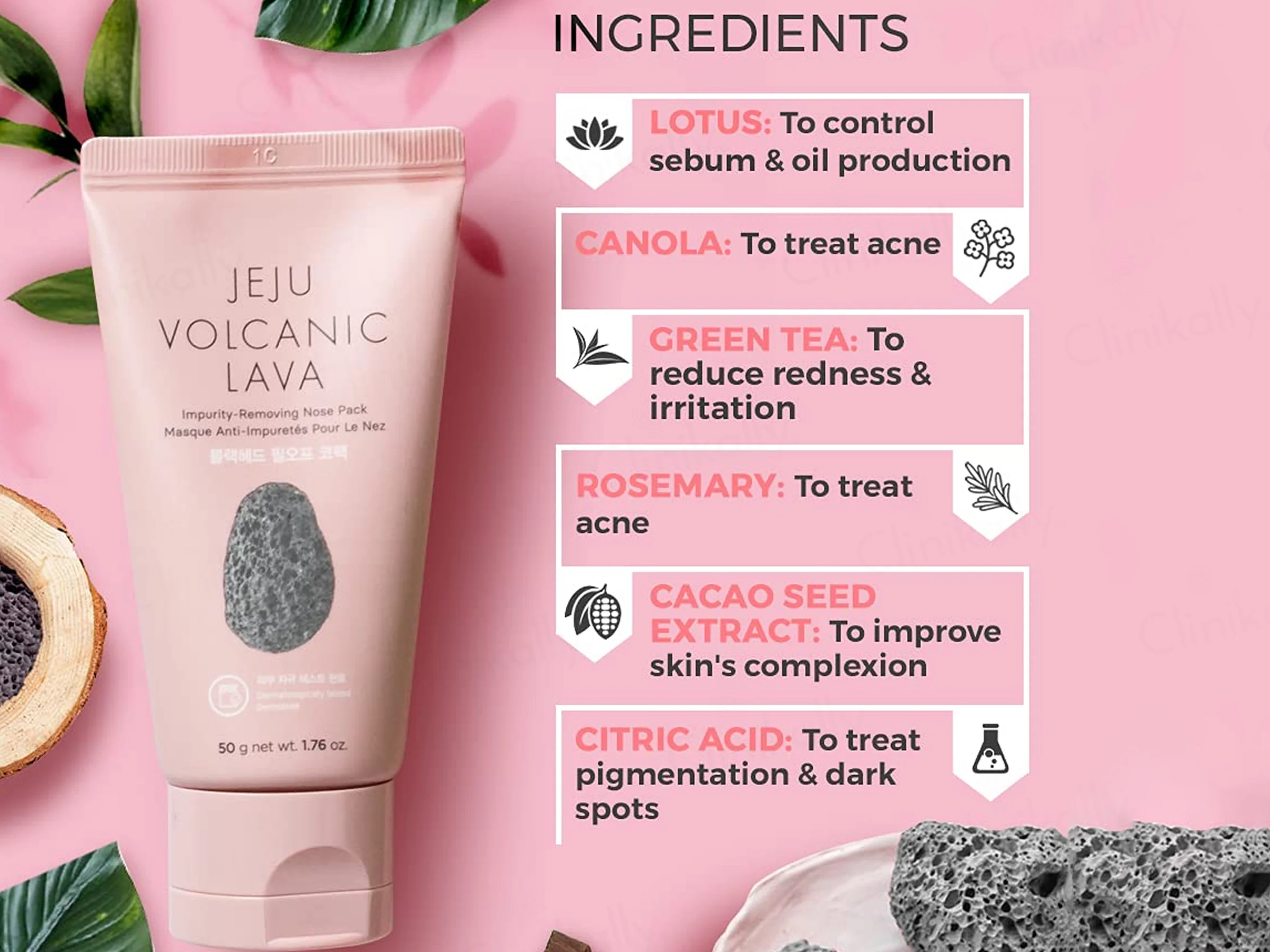 The Face Shop Jeju Volcanic Lava Impurity Removing Nose Pack - Image 4