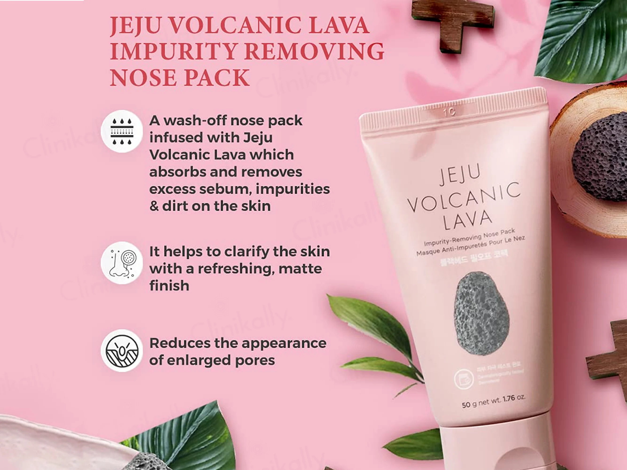 The Face Shop Jeju Volcanic Lava Impurity Removing Nose Pack - Image 5