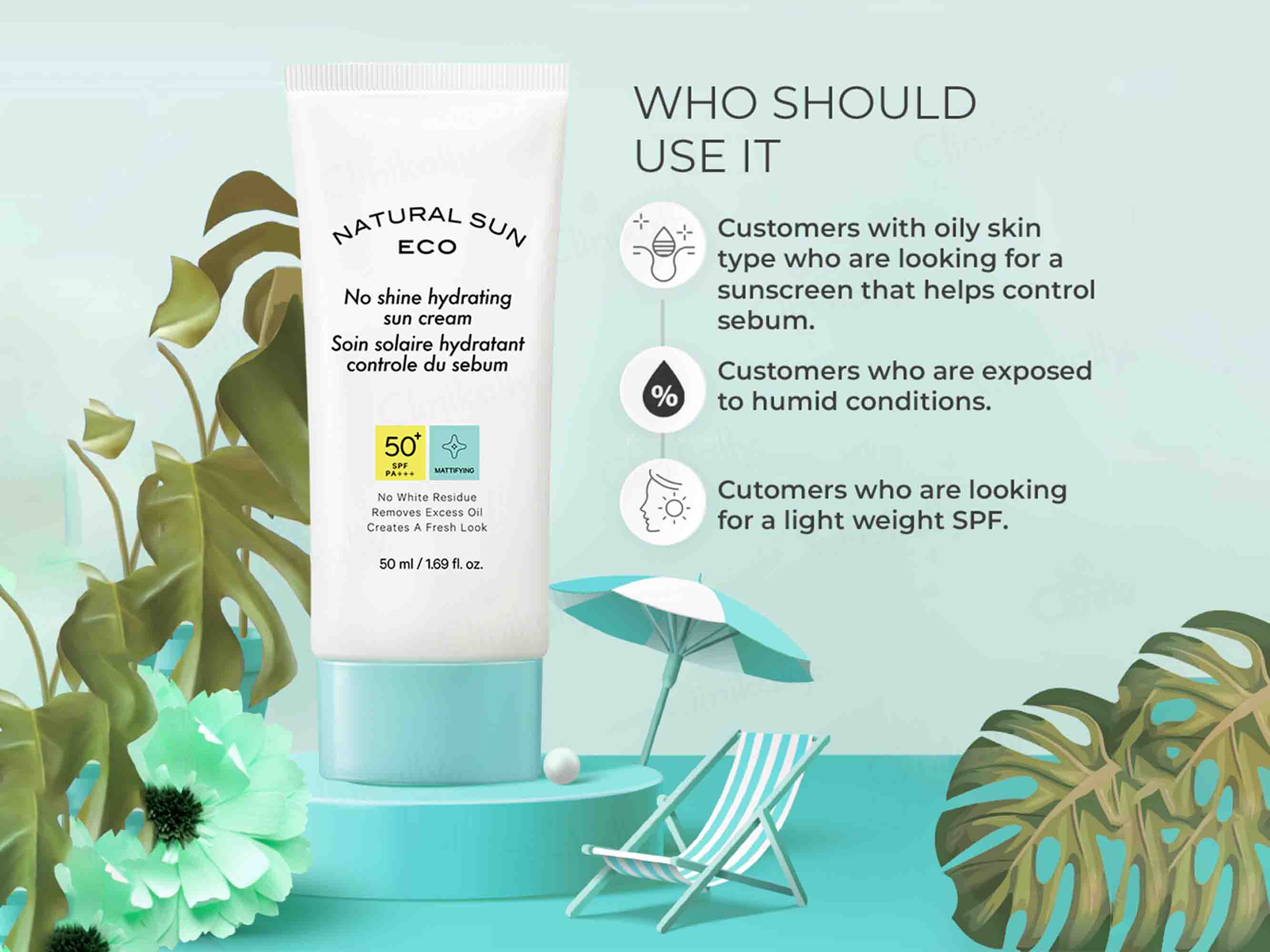 The Face Shop Natural Sun Eco No Shine Hydrating Sun Cream - Image 5