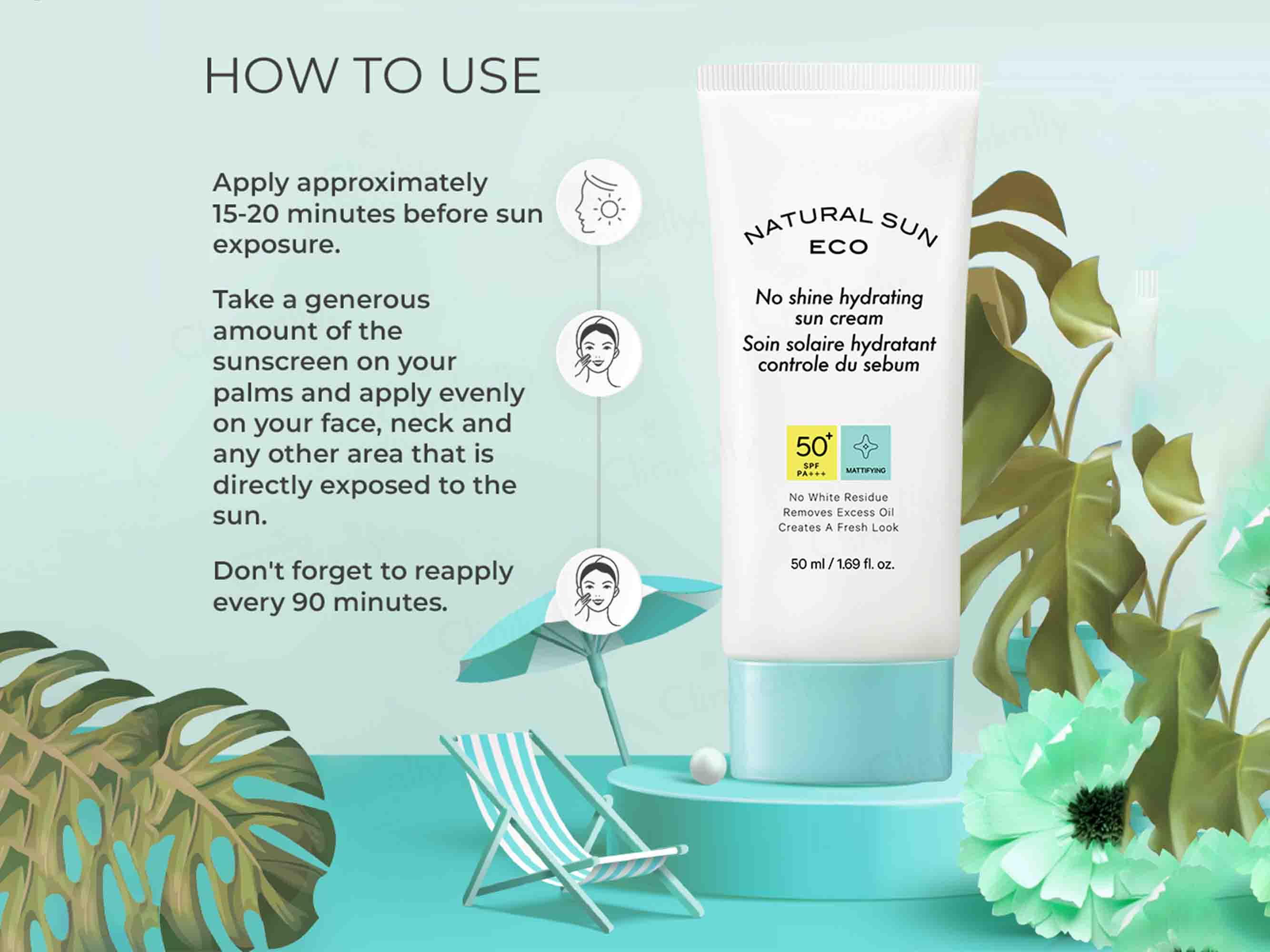 The Face Shop Natural Sun Eco No Shine Hydrating Sun Cream - Image 6
