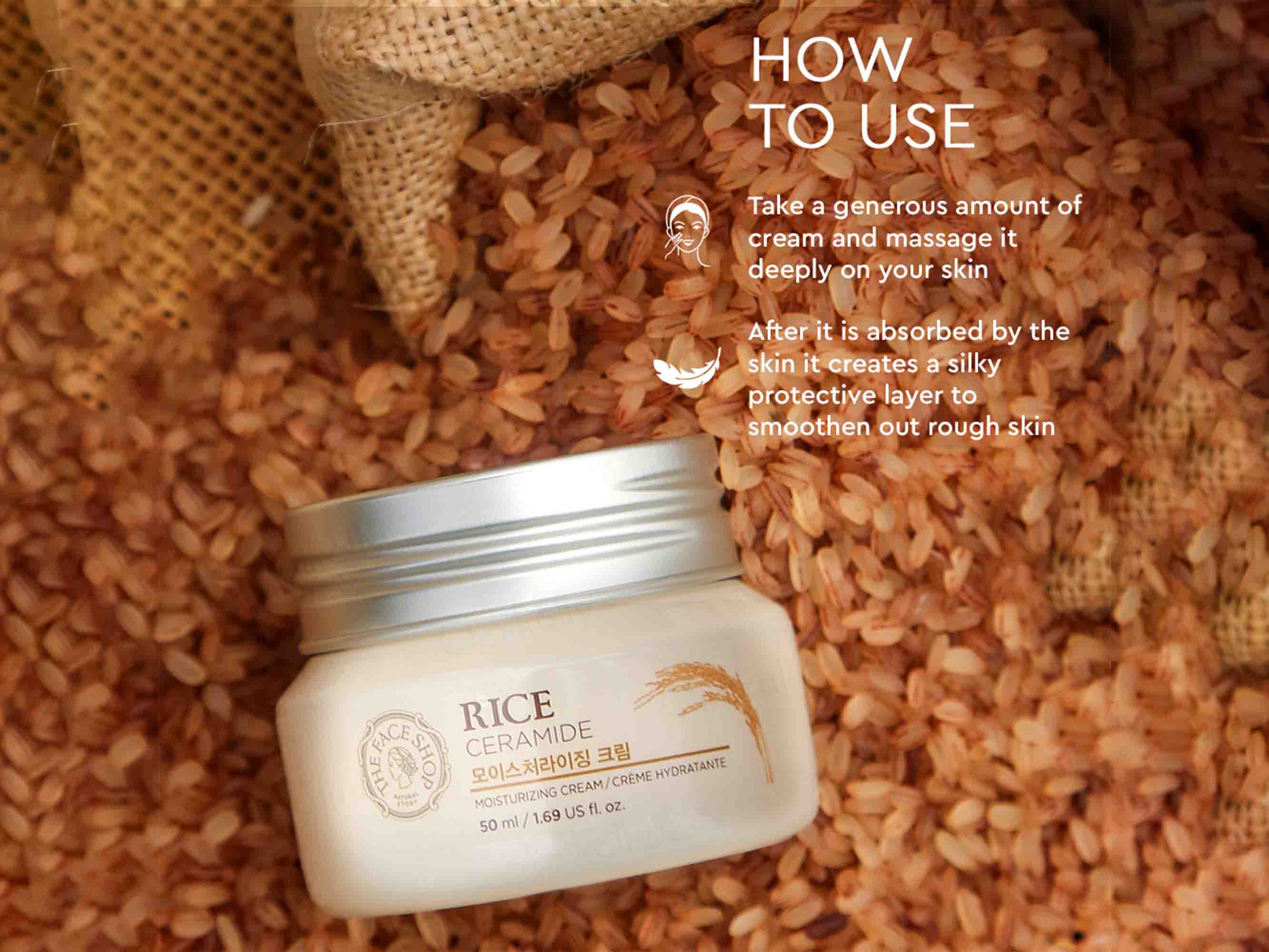 The Face Shop Rice & Ceramide Moisturizing Cream - Image 6