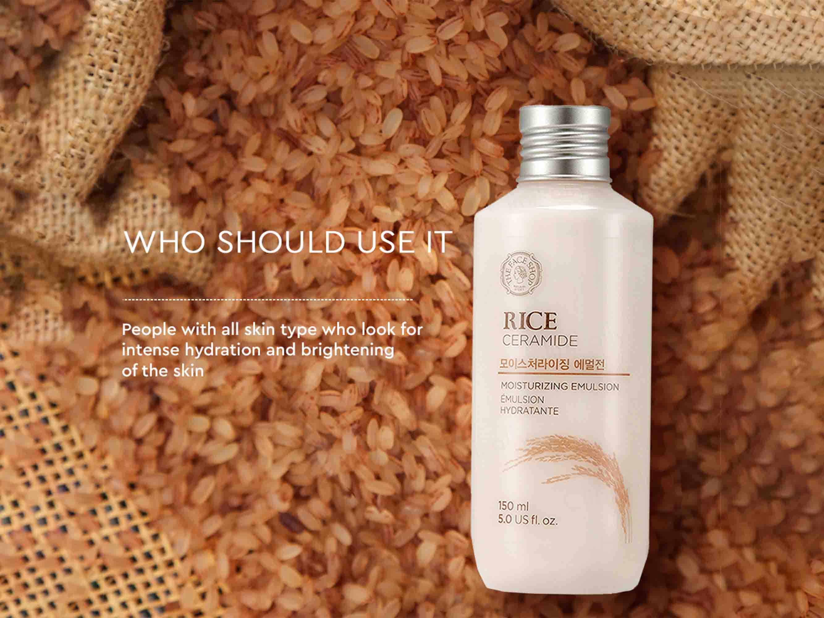 The Face Shop Rice & Ceramide Moisturizing Emulsion - Image 5