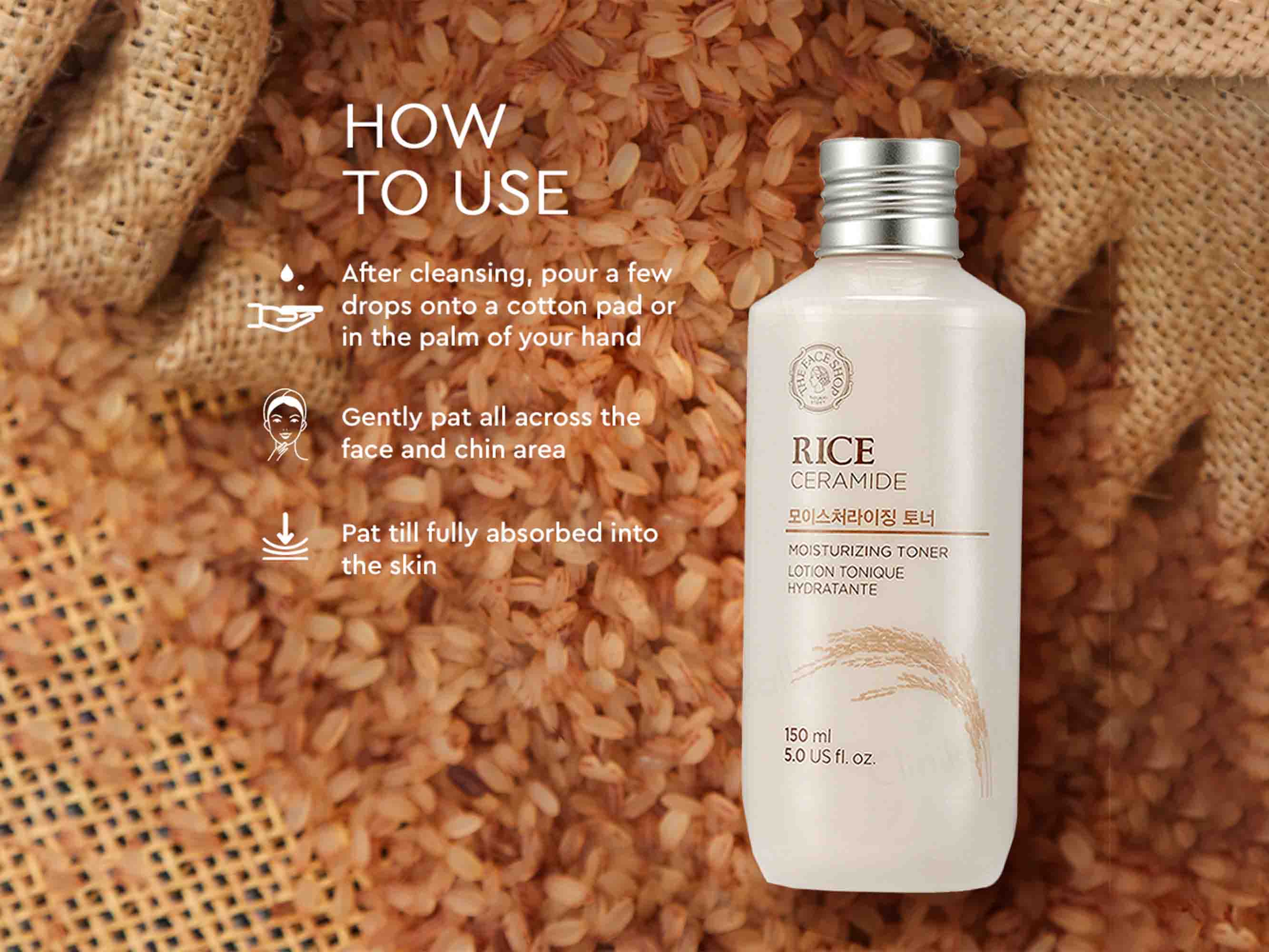 The Face Shop Rice & Ceramide Moisturizing Toner - Image 6