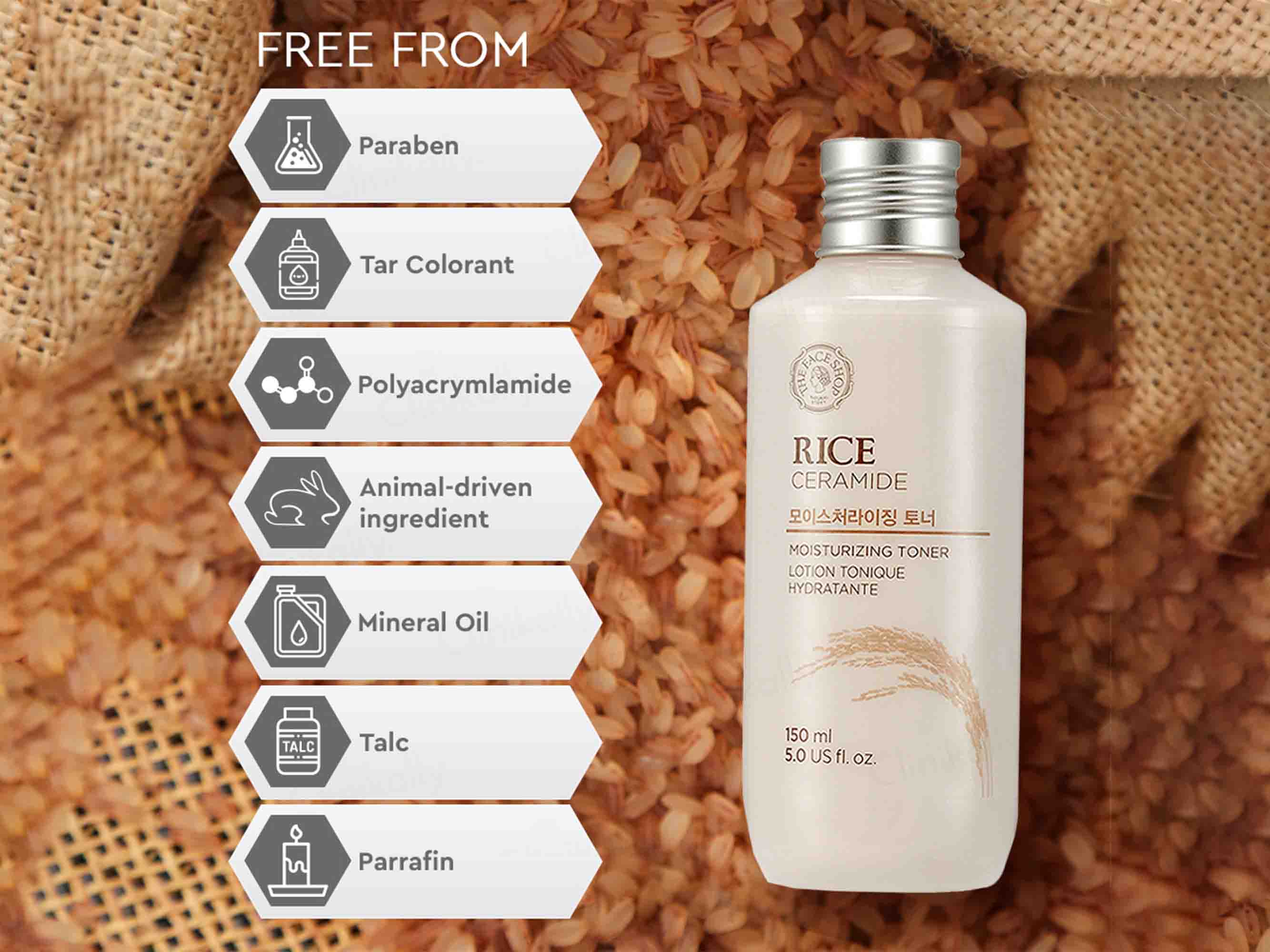 The Face Shop Rice & Ceramide Moisturizing Toner - Image 7