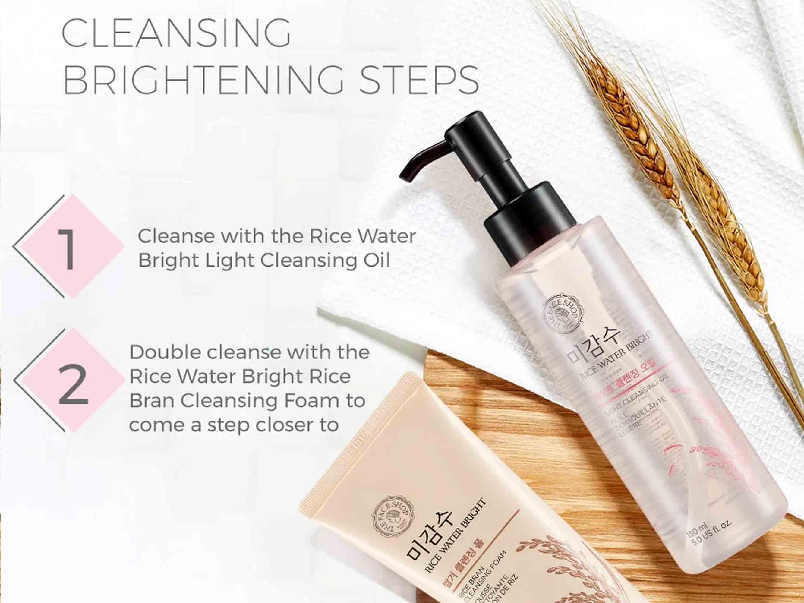 The Face Shop Rice Water Bright Light Cleansing Oil - Image 7