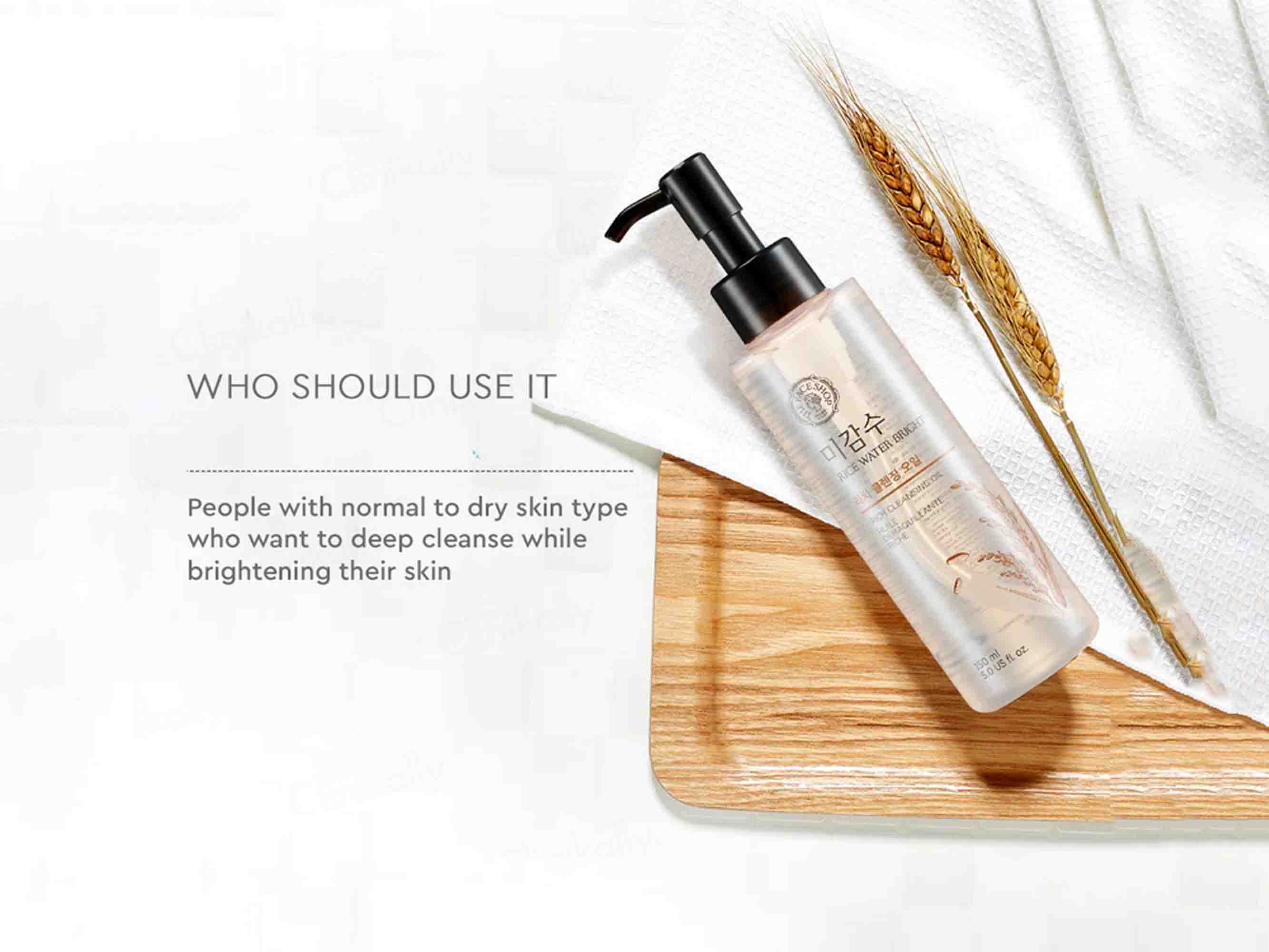 The Face Shop Rice Water Bright Rich Cleansing Oil - Image 5