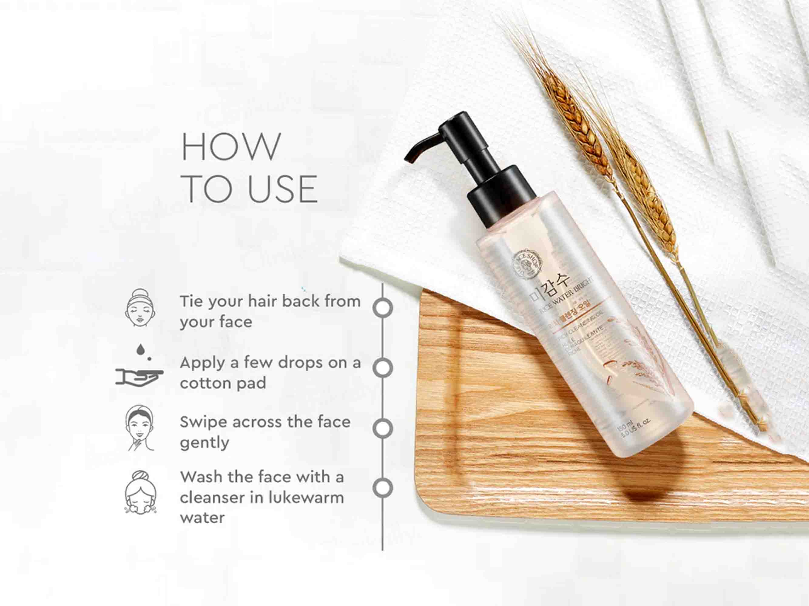 The Face Shop Rice Water Bright Rich Cleansing Oil - Image 6