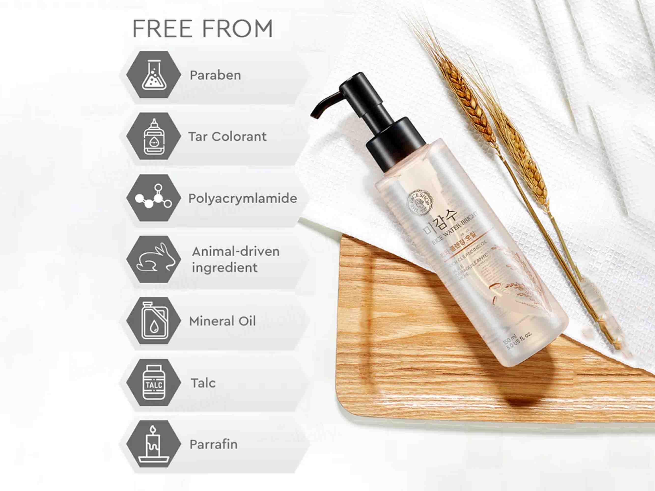 The Face Shop Rice Water Bright Rich Cleansing Oil - Image 7