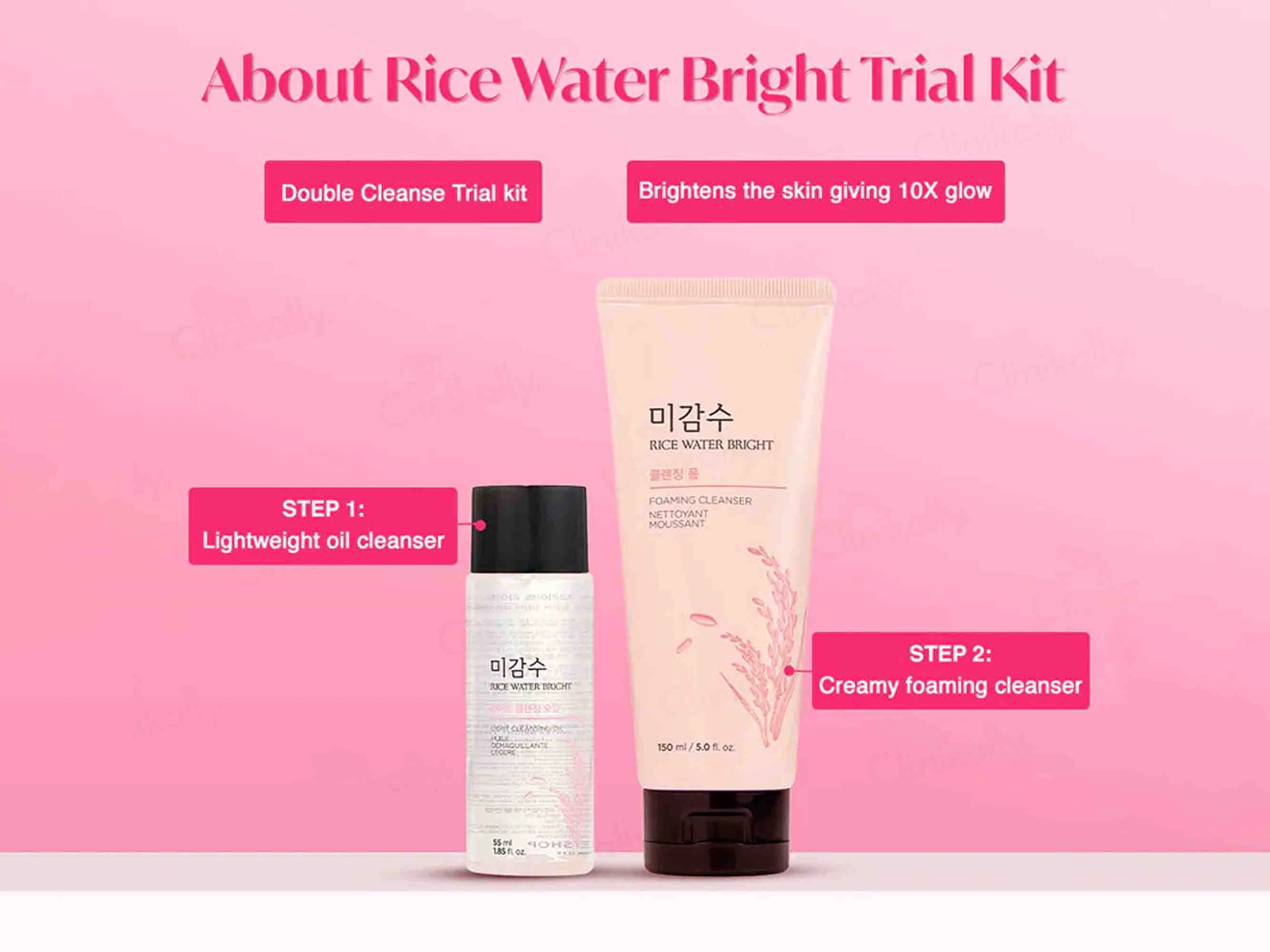 The Face Shop Rice Water Bright Trial Kit - Image 2