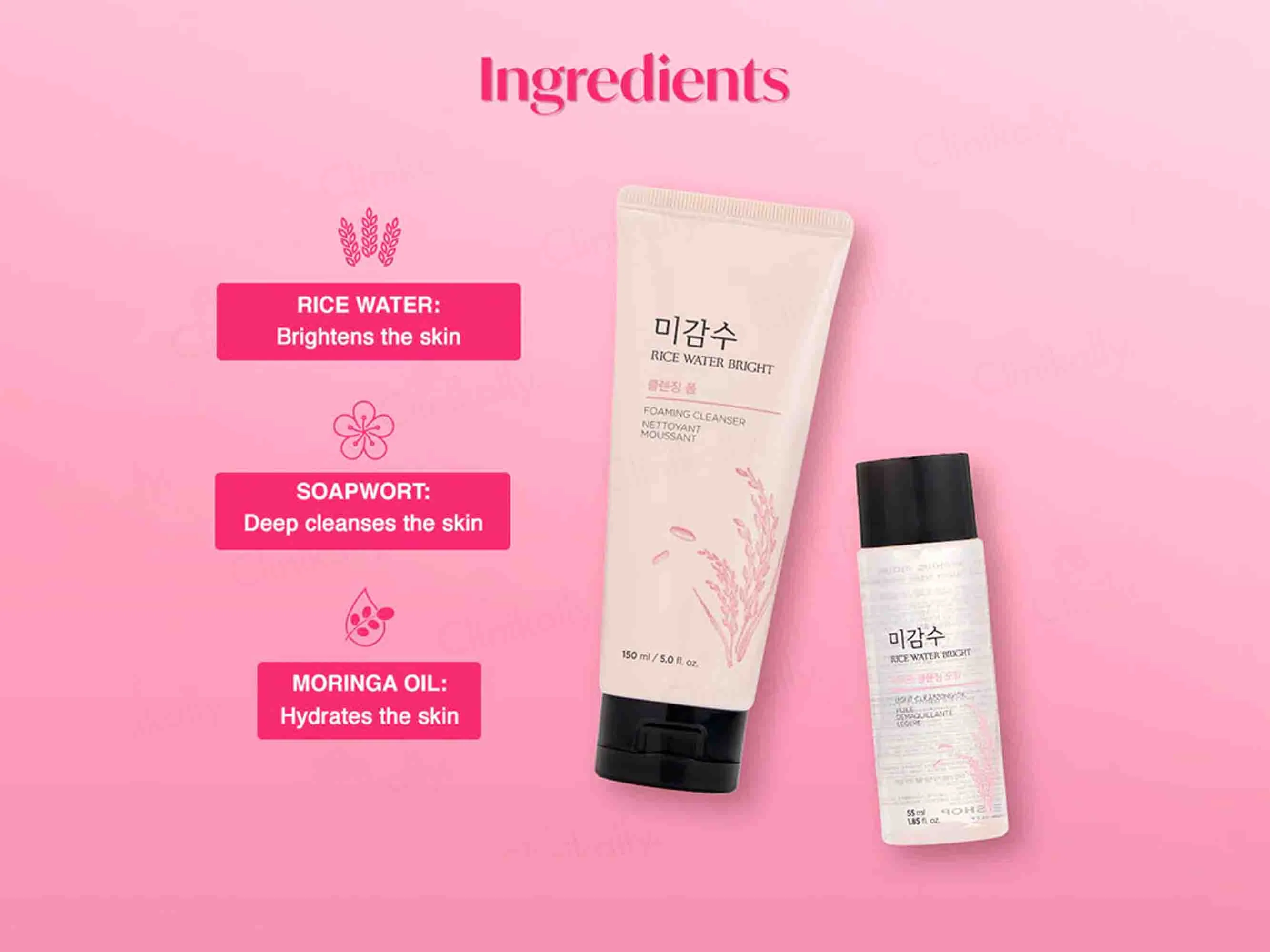 The Face Shop Rice Water Bright Trial Kit - Image 3
