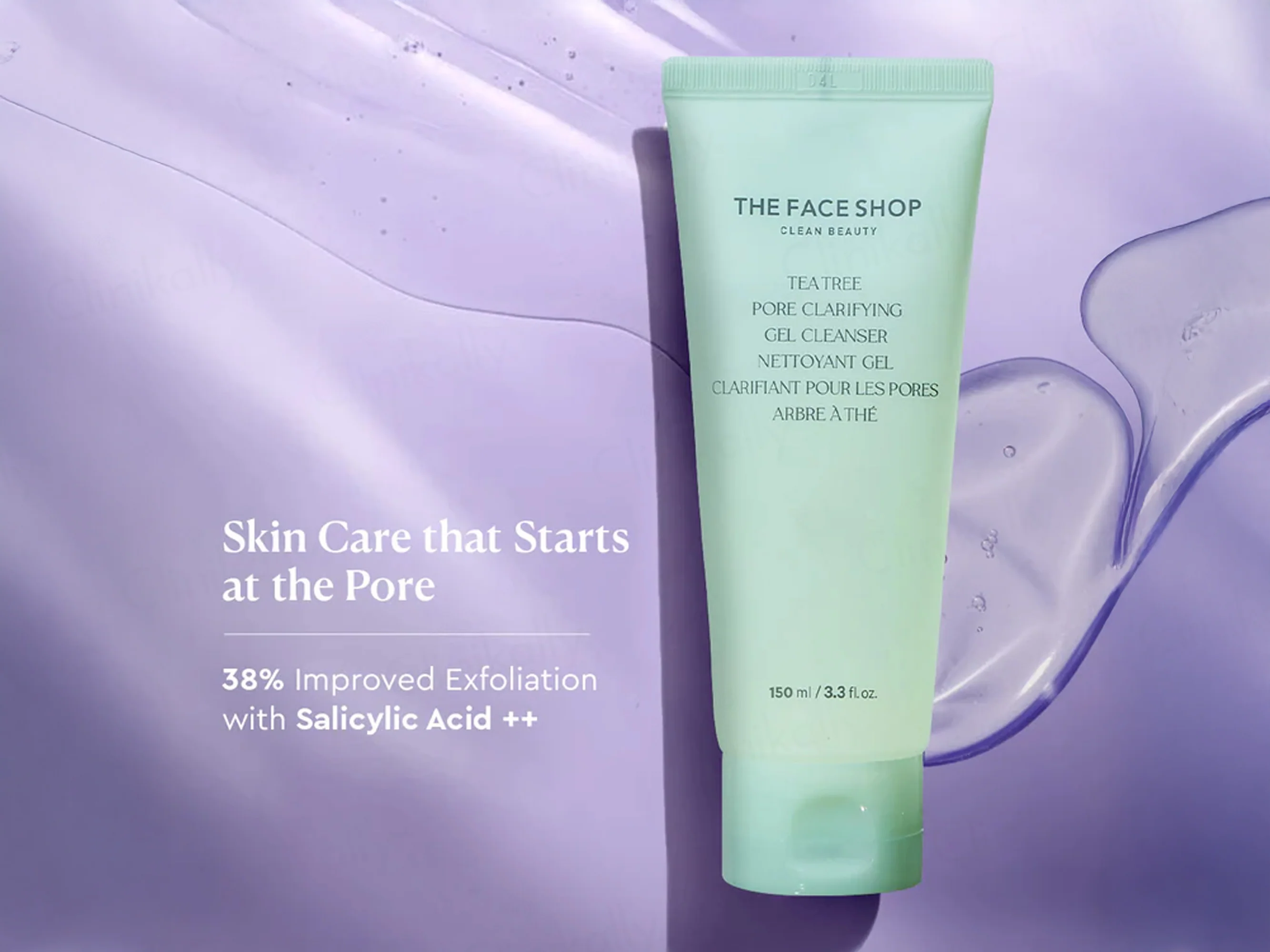 The Face Shop Tea Tree Pore Clarifying Gel Cleanser - Image 4