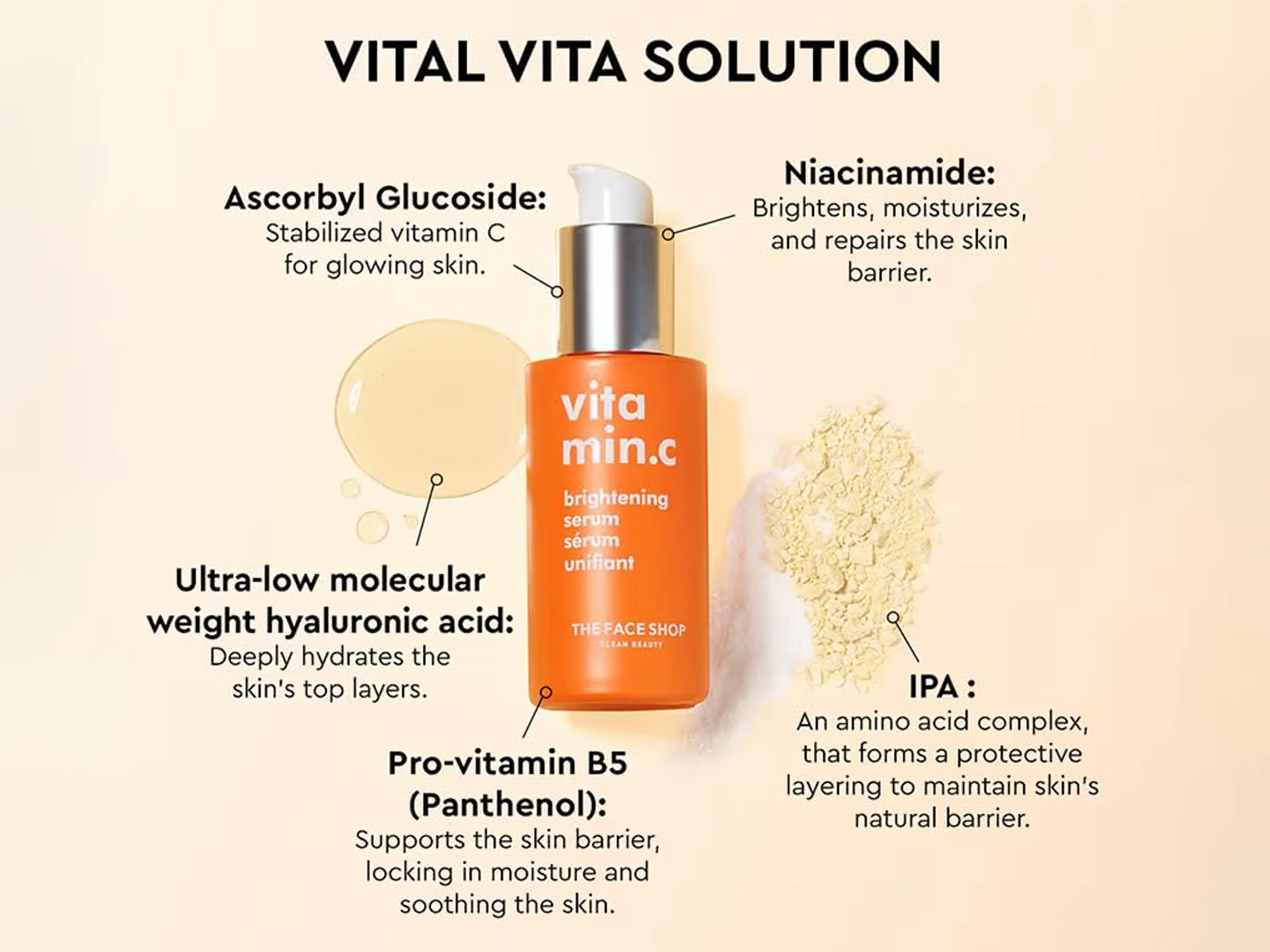 The Face Shop Vitamin C Brightening Face Serum - Image 3