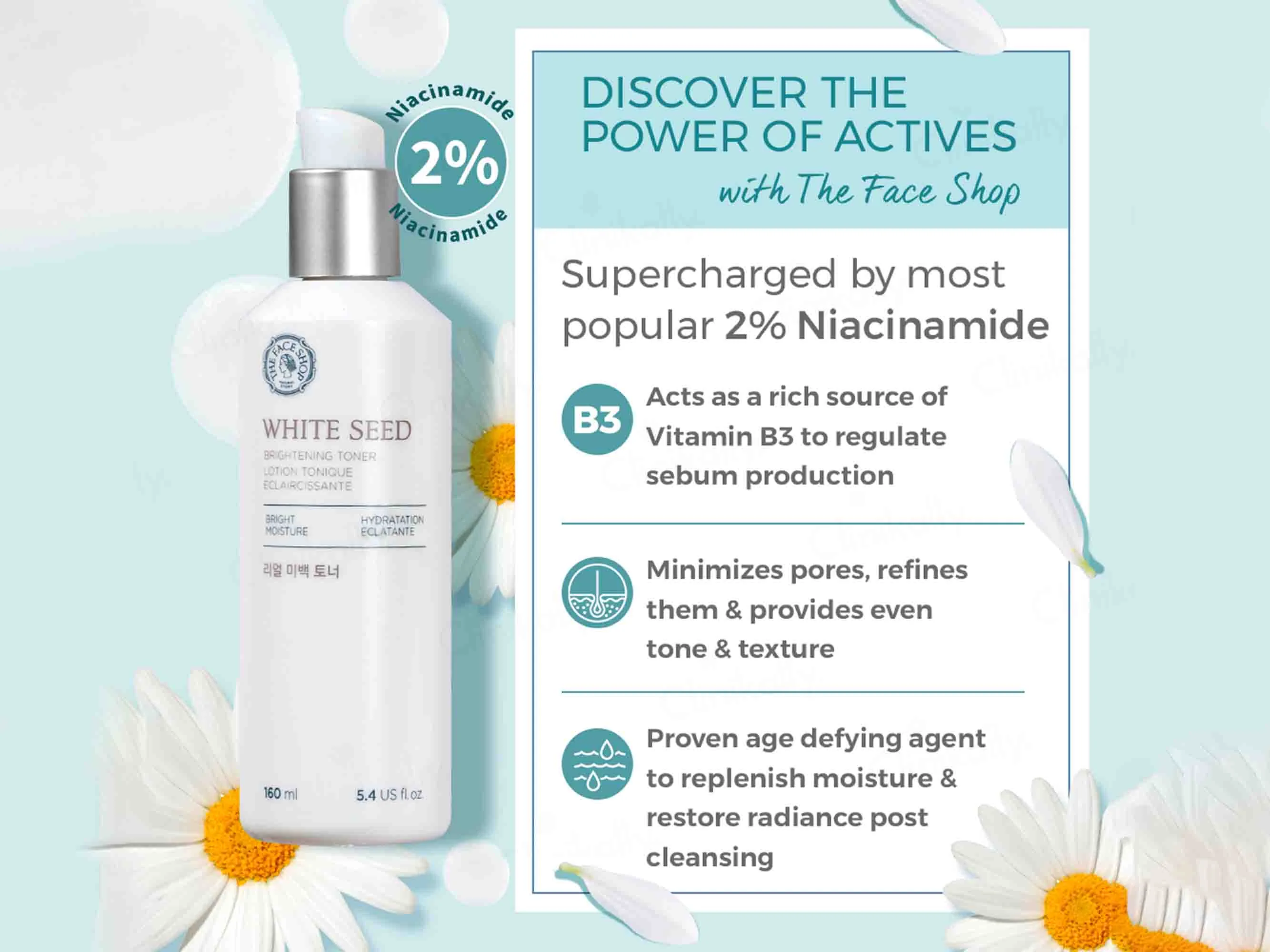 The Face Shop White Seed Brightening Toner - Image 3