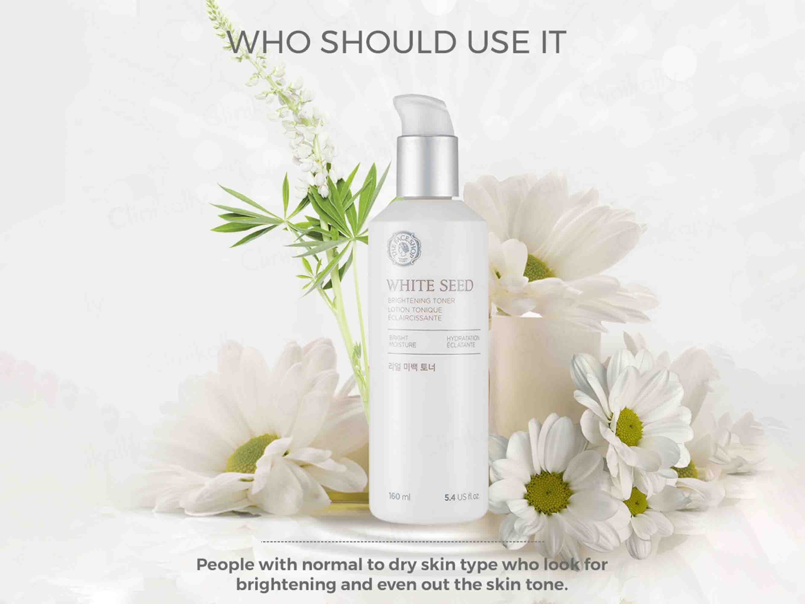 The Face Shop White Seed Brightening Toner - Image 5