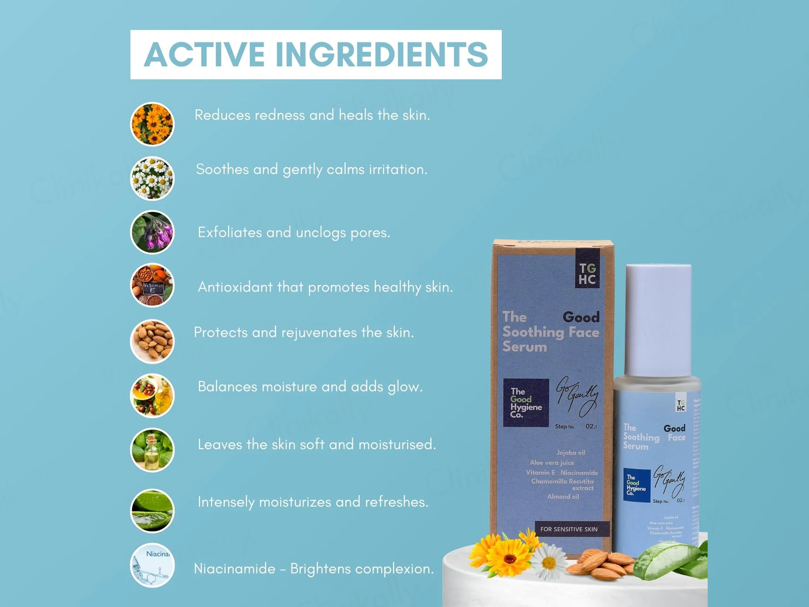 The Good Hygiene Co. Soothing Face Serum For Sensitive Skin - Image 4