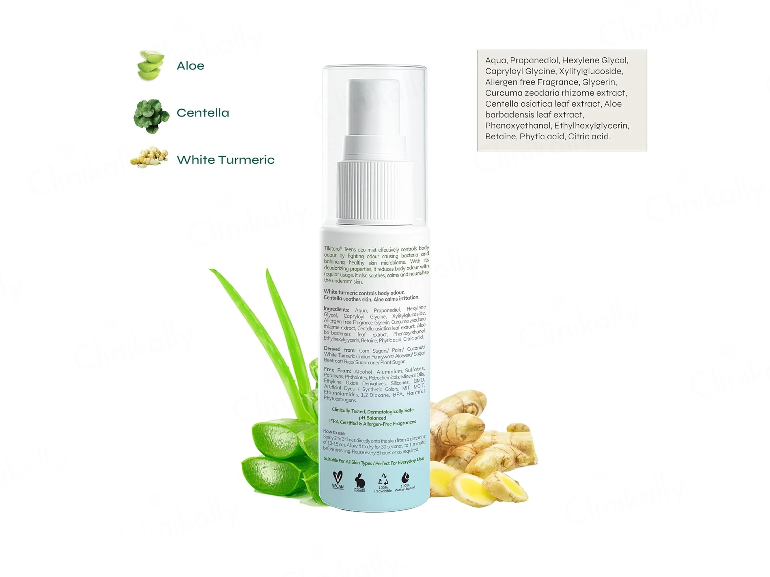 Tikitoro Teens Deo Mist - Aqua - Image 2