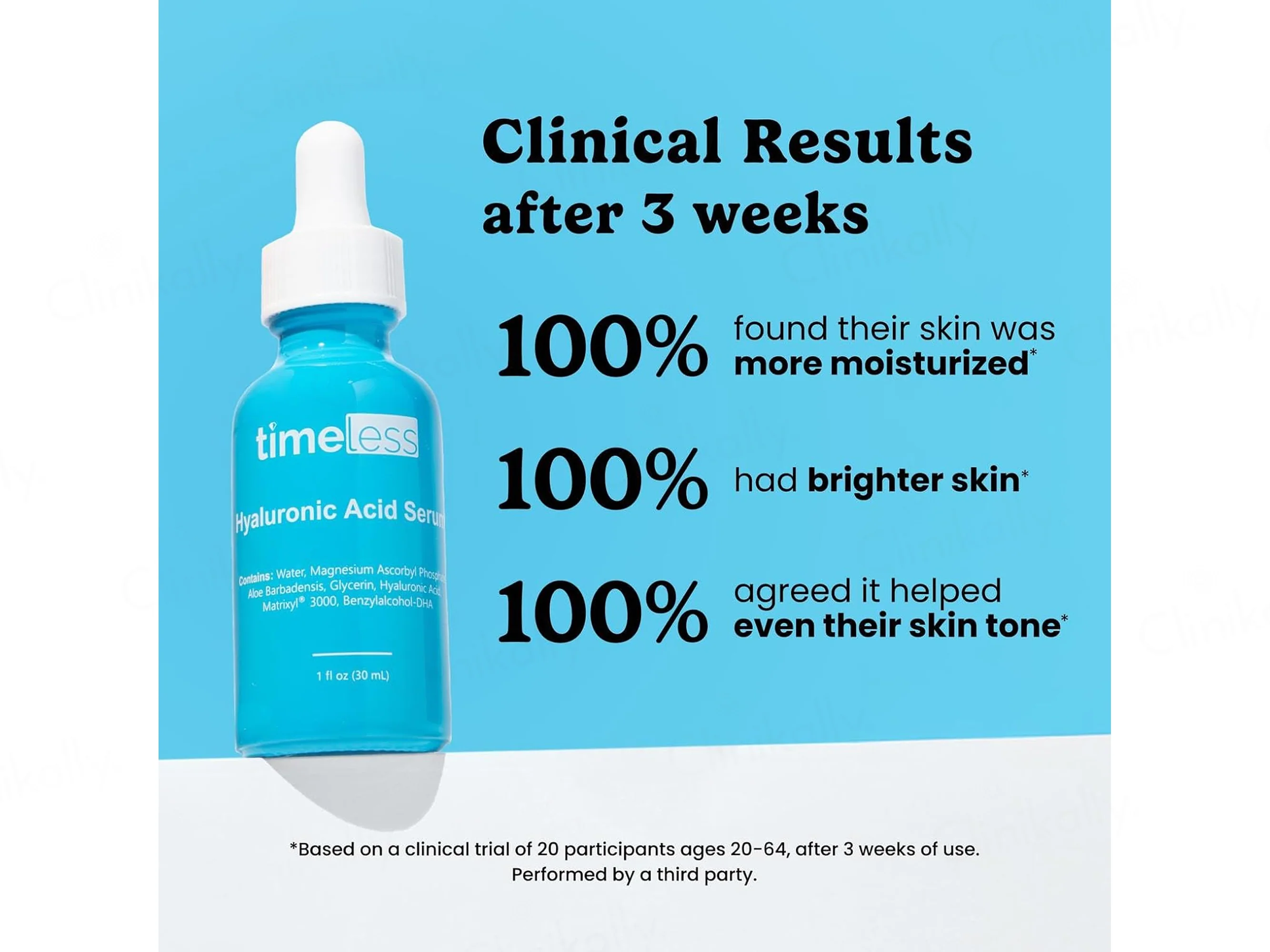 Timeless Skin Care Hyaluronic Acid Face Serum With Vitamin C & Matrixyl 3000 - Image 5