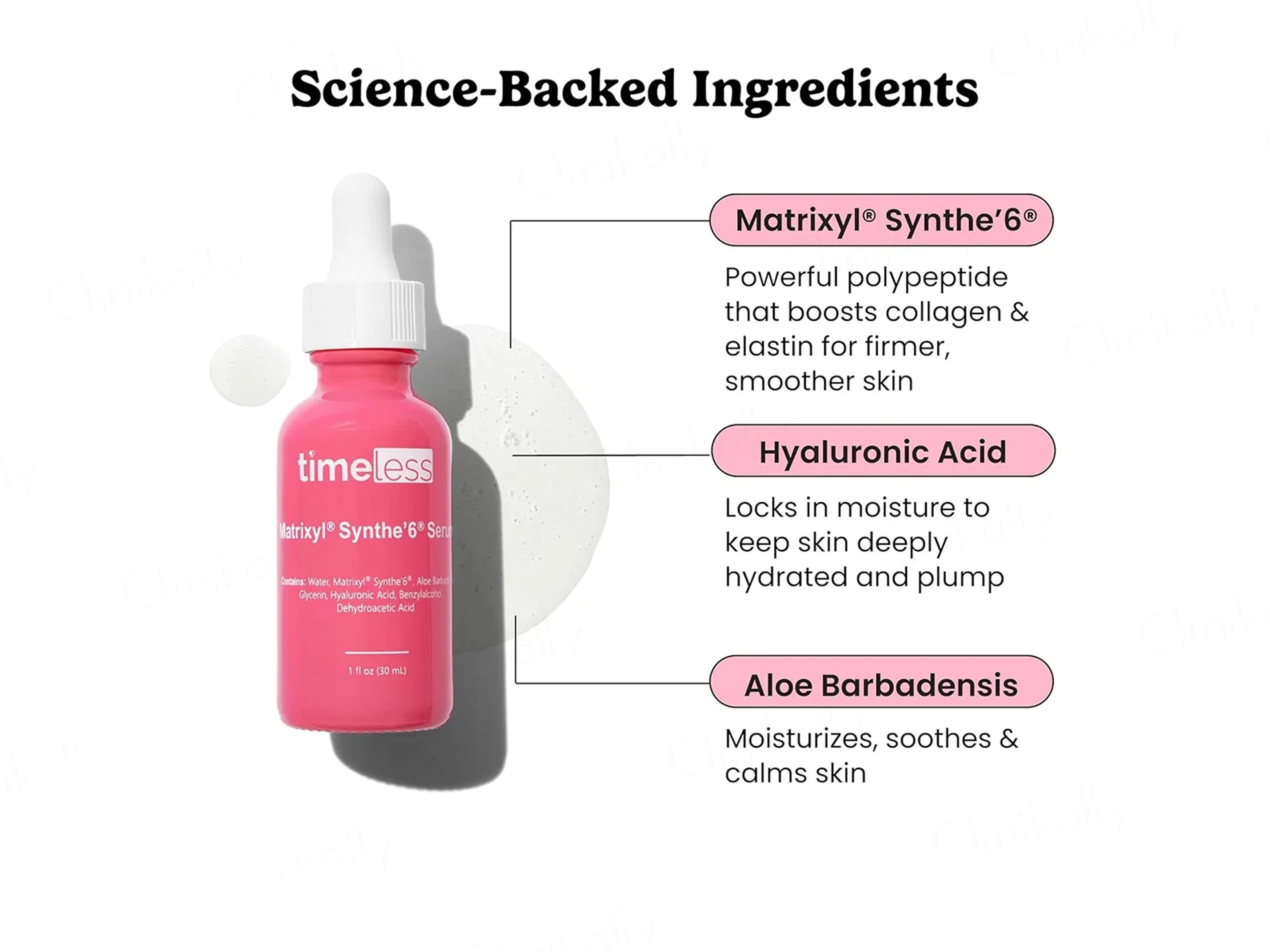Timeless Skin Care Matrixyl Synthe’6 Face Serum - Image 3