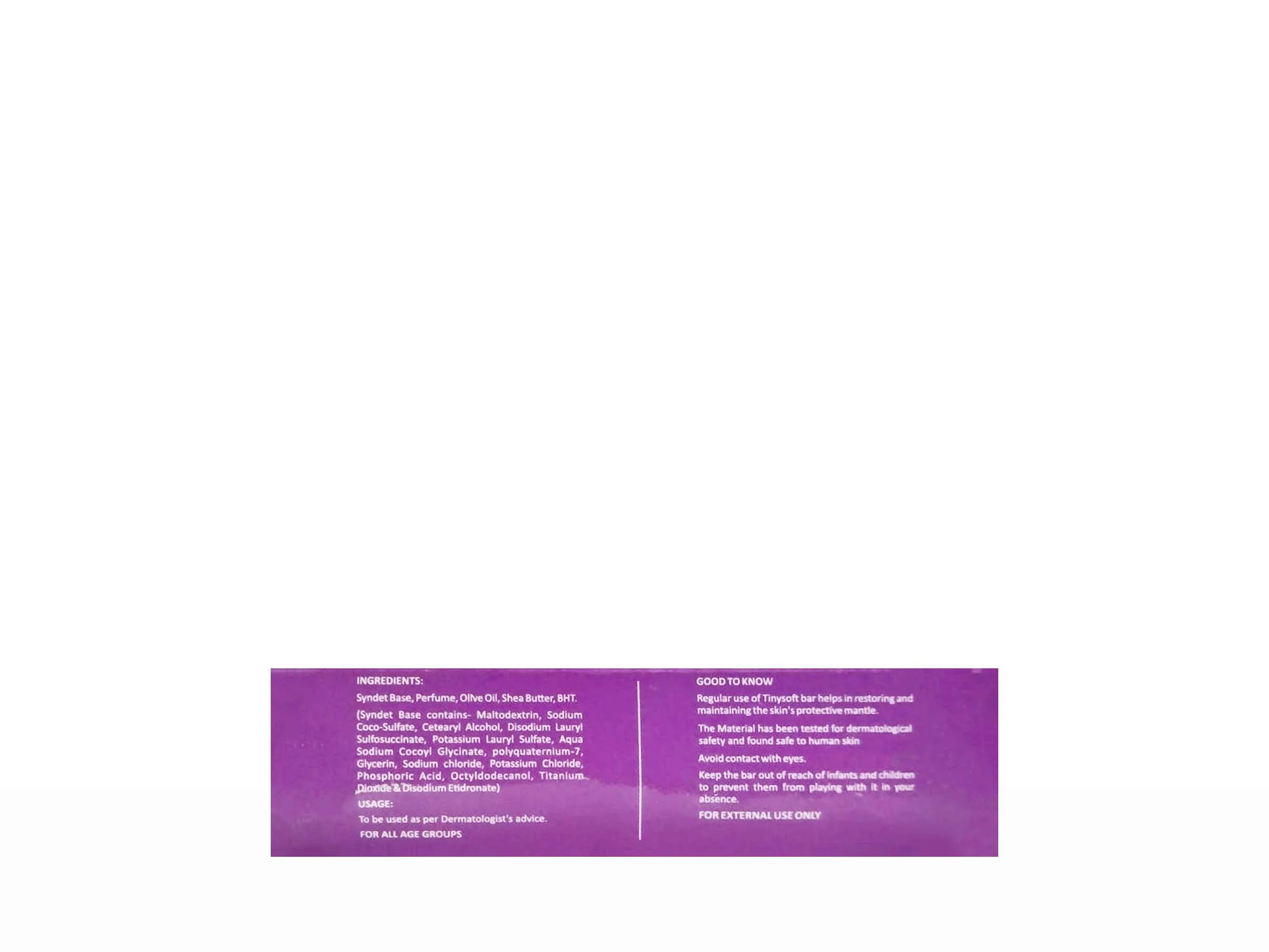 Tinysoft Moisturizing Bathing Bar - Image 3