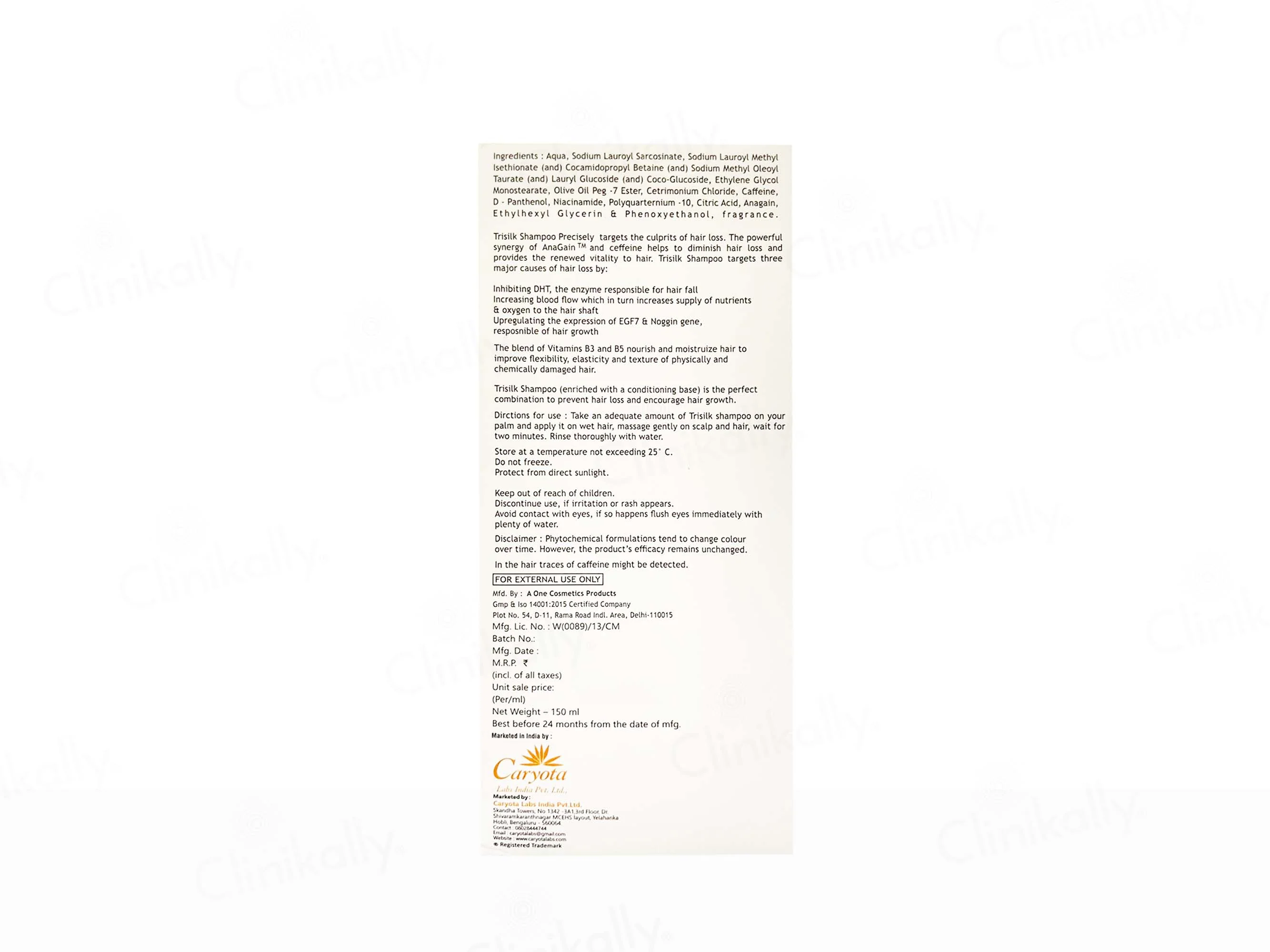 Trisilk Hair Revitalising Shampoo - Image 2