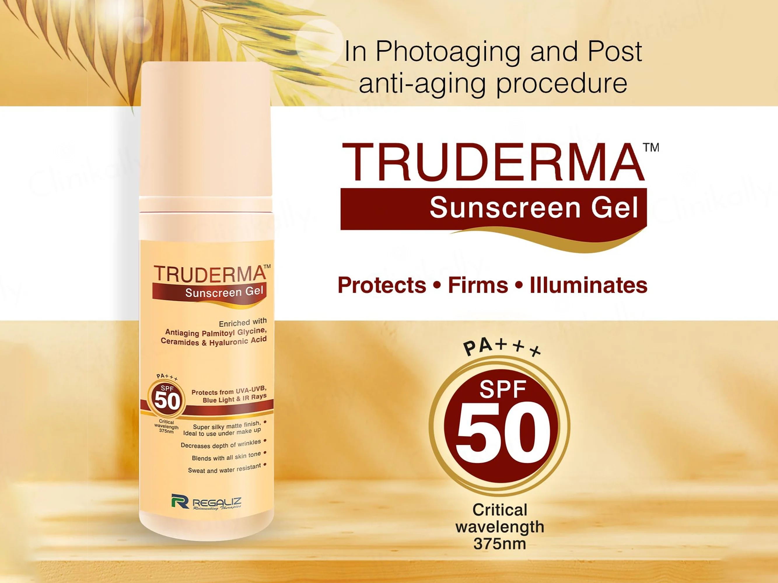 Truderma Sunscreen Gel SPF 50 PA+++ - Image 3