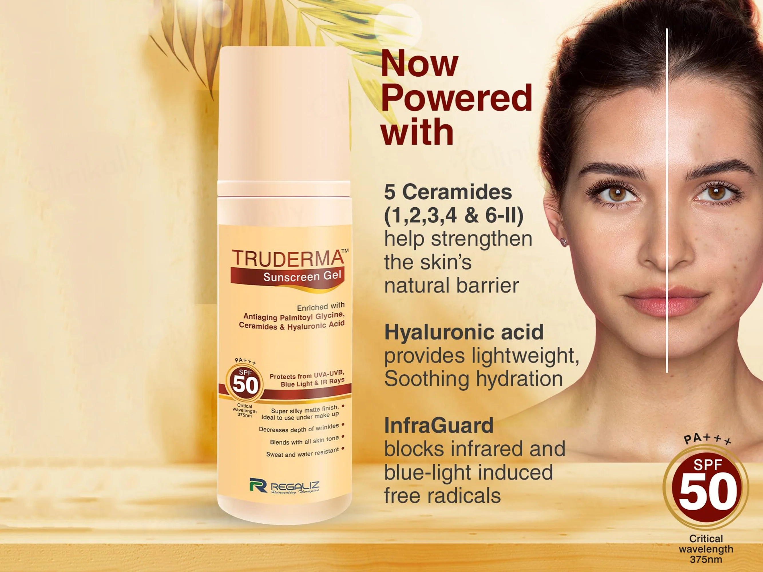 Truderma Sunscreen Gel SPF 50 PA+++ - Image 6