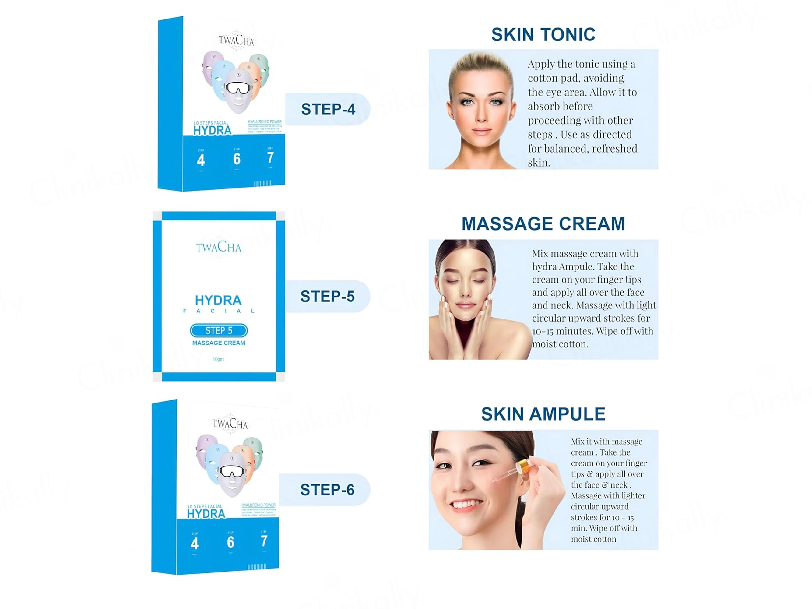 TWACHA 10 Steps Hydra Facial Kit - Image 3