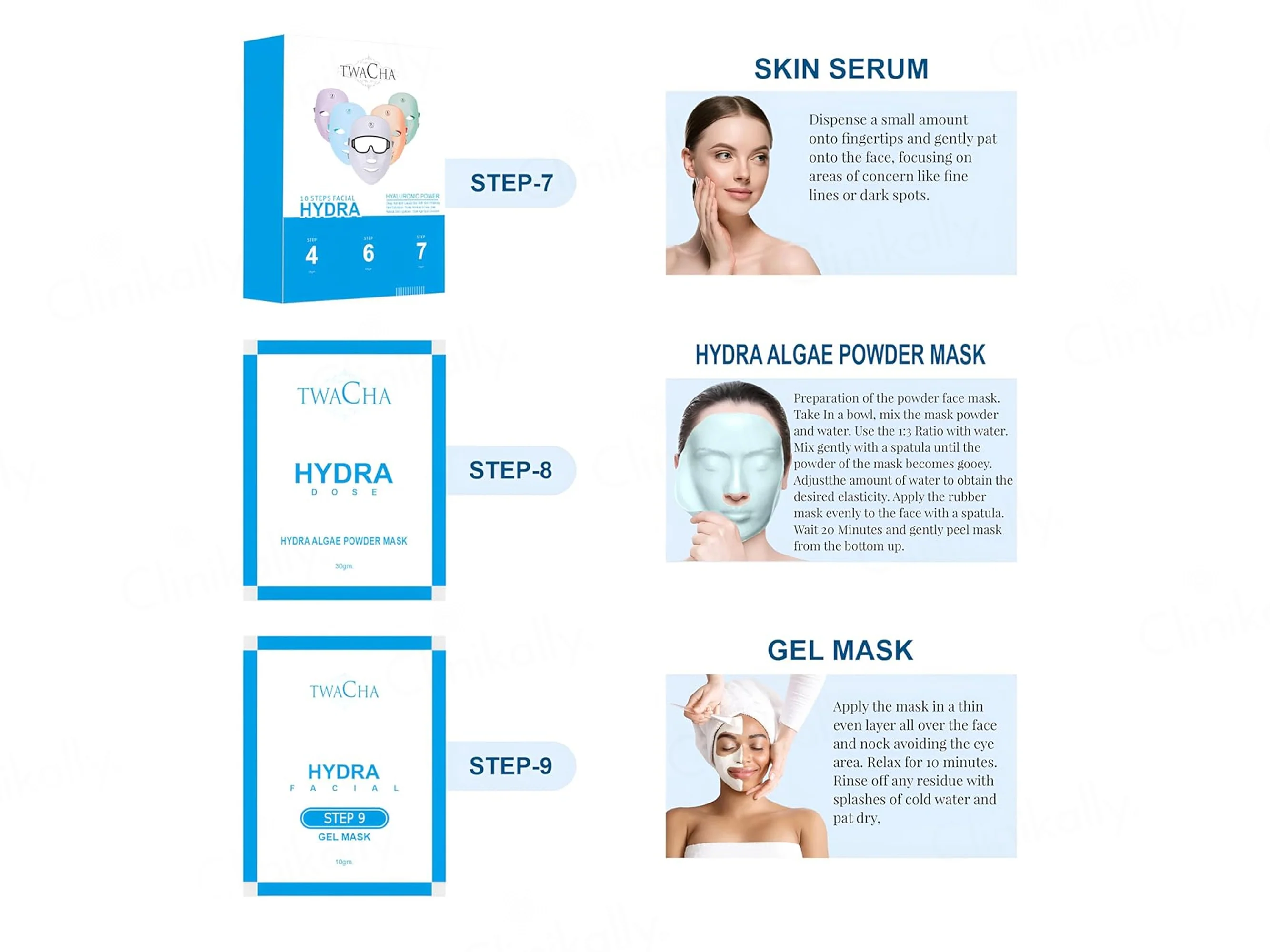 TWACHA 10 Steps Hydra Facial Kit - Image 4