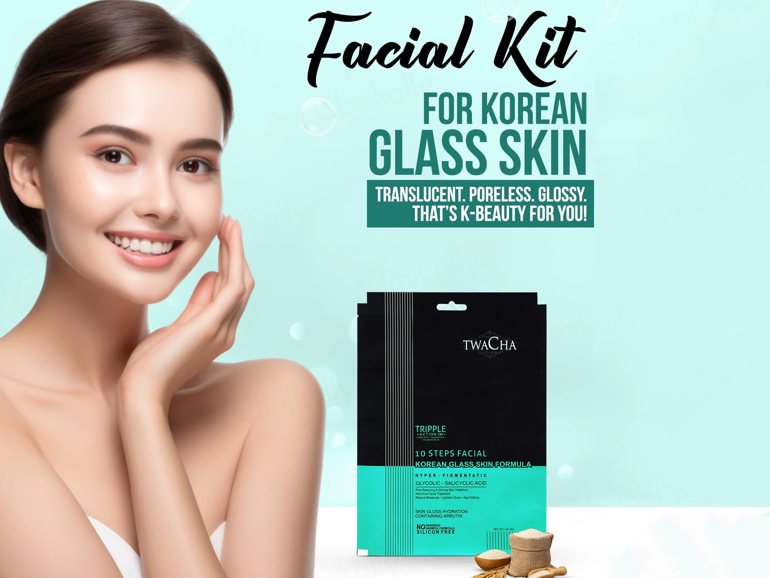 TWACHA 10 Steps Korean Glass Skin Formula Facial Kit - Image 5
