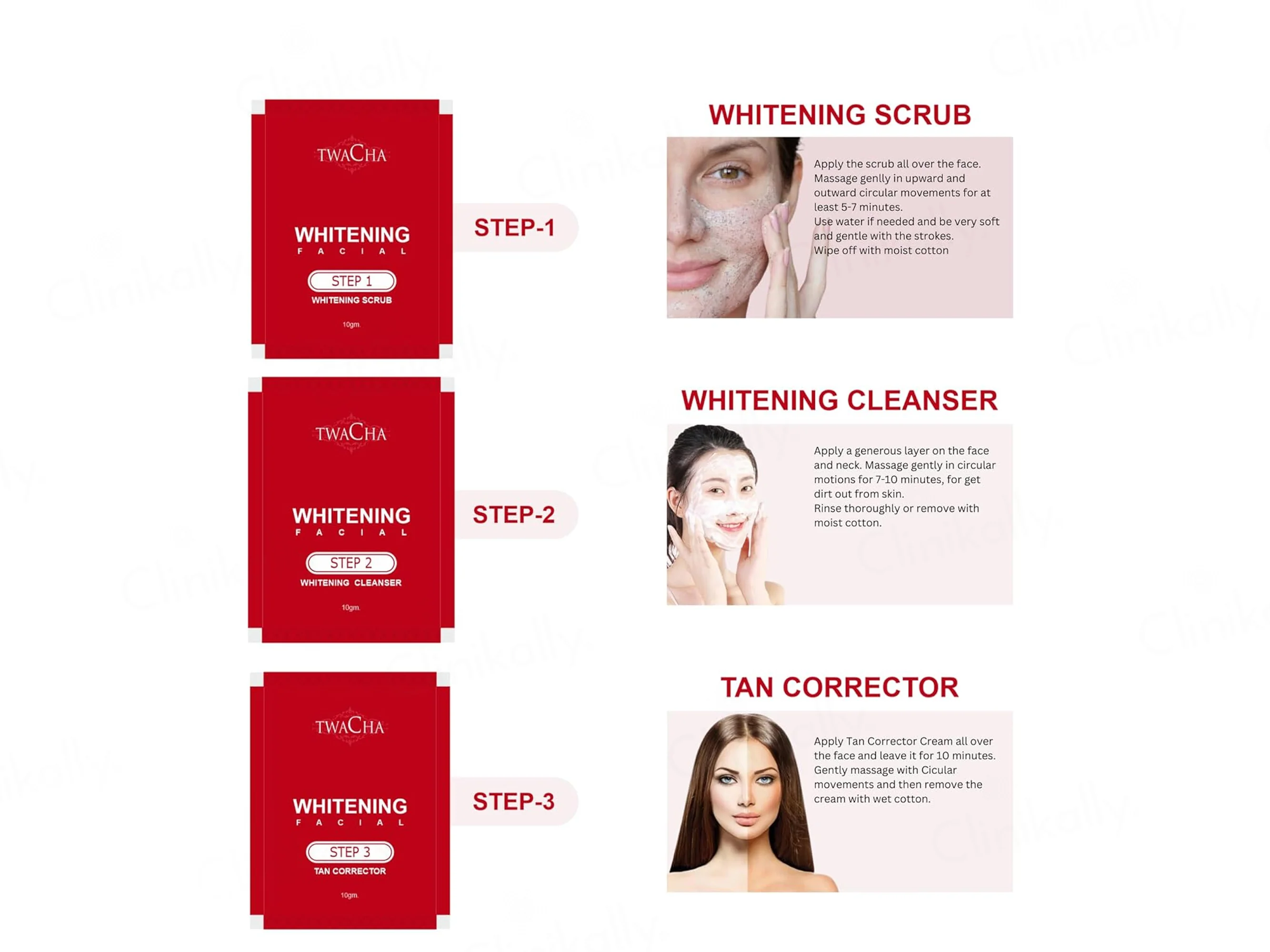 TWACHA 10 Steps Whitening Facial Kit For Bride & Groom - Image 2