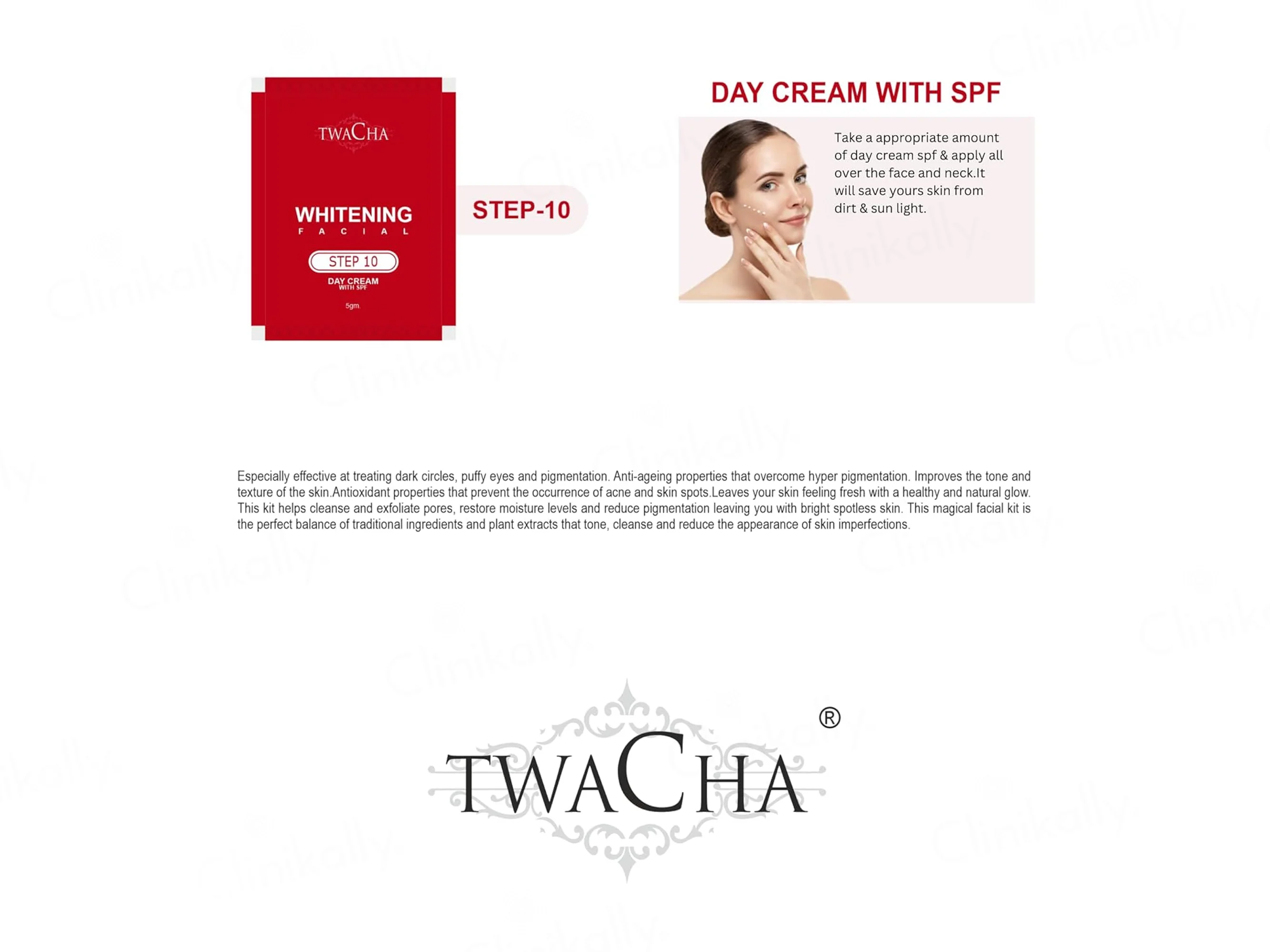 TWACHA 10 Steps Whitening Facial Kit For Bride & Groom - Image 5