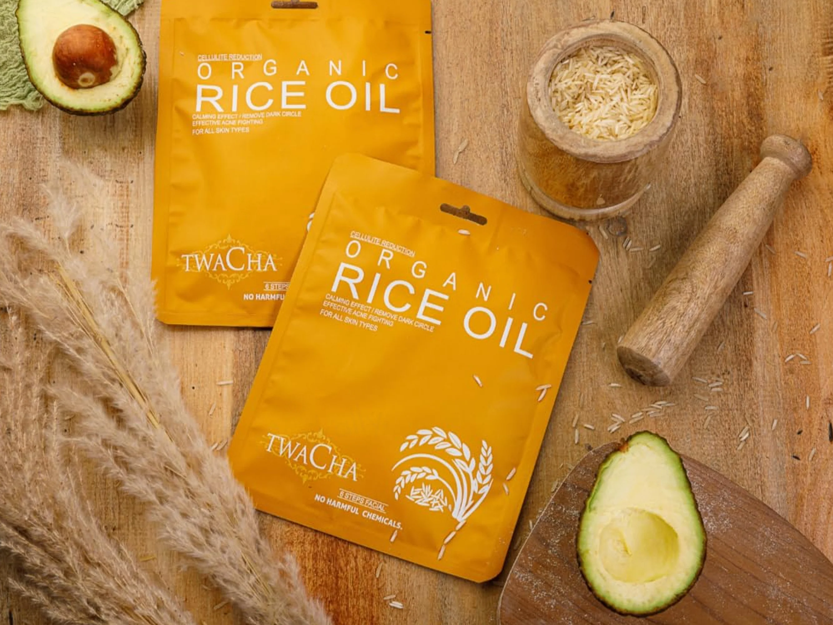 TWACHA Organic Rice Oil Facial Kit - Image 3