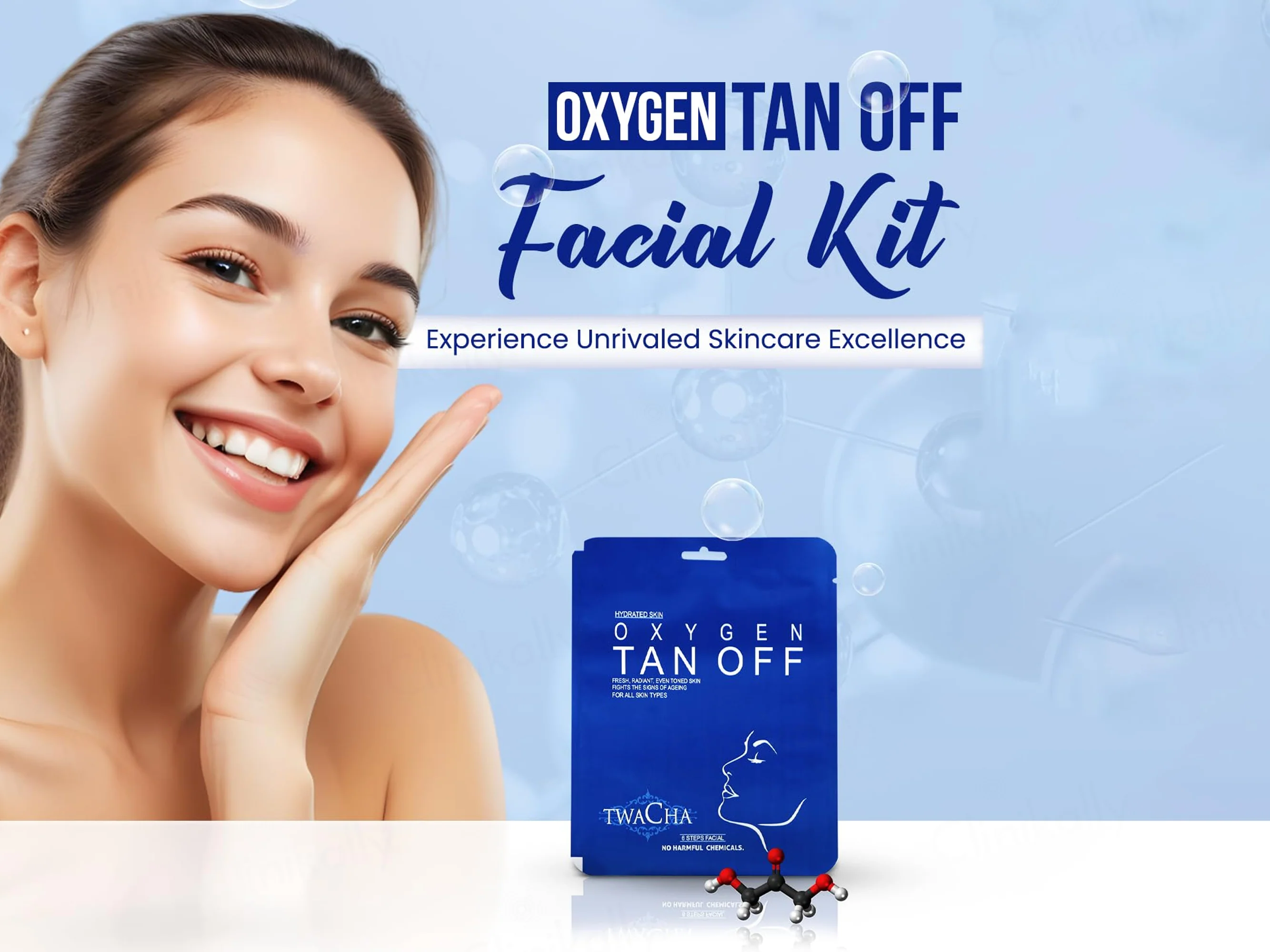 TWACHA Oxygen Tan Off Facial Kit - Image 2