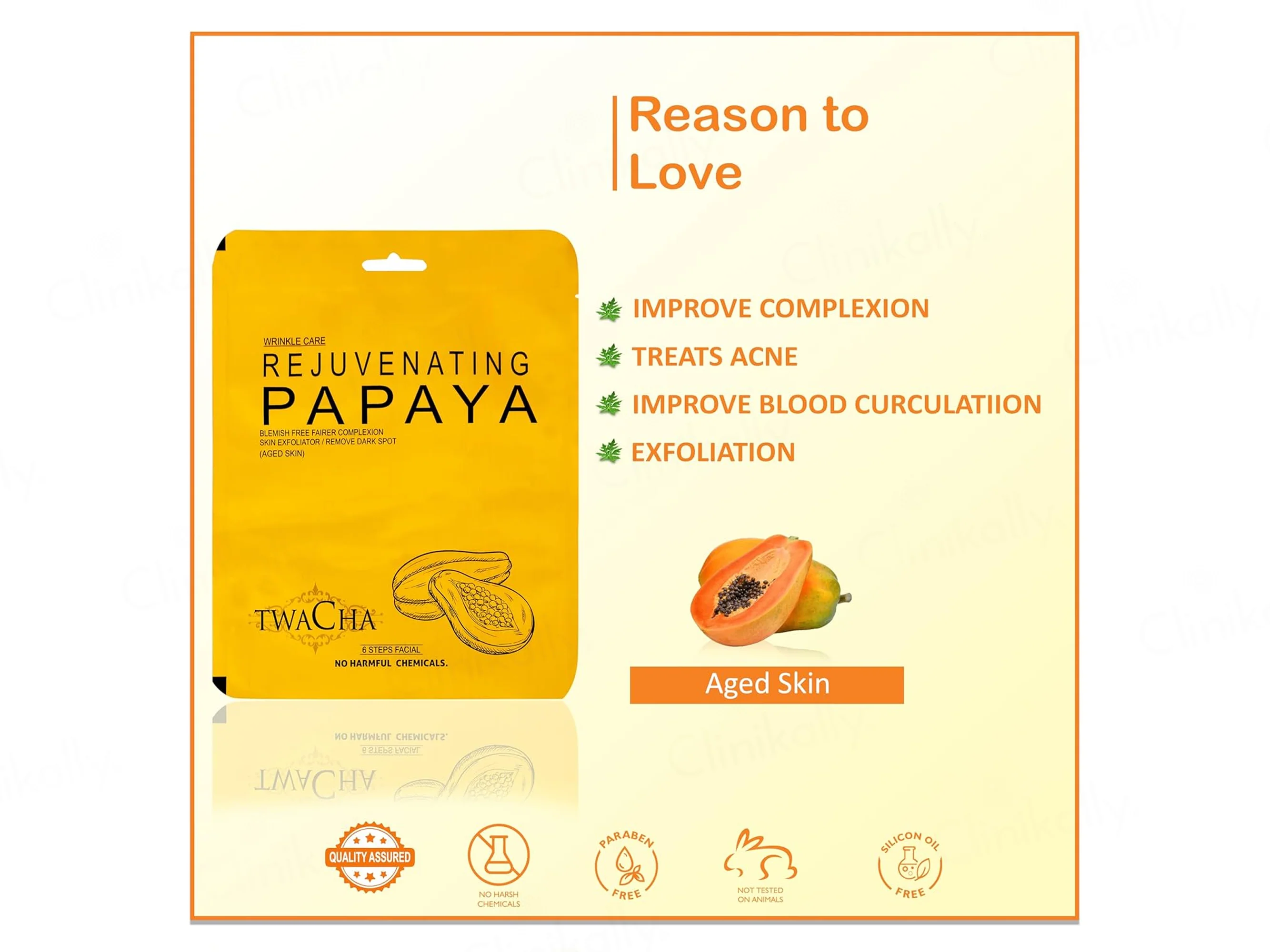 TWACHA Rejuvenating Papaya Facial Kit - Image 2